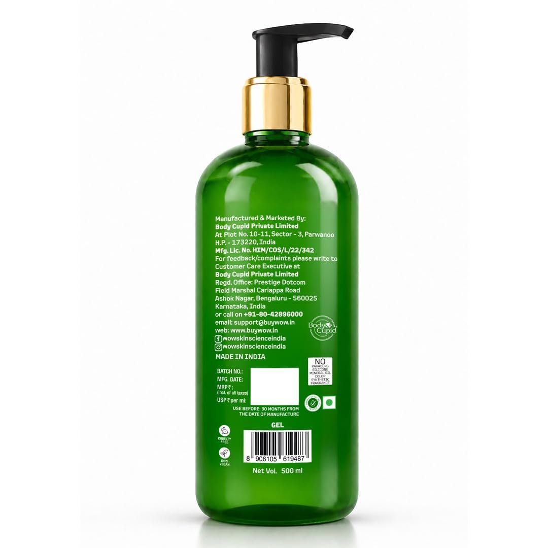 WOW Skin Science 99% Pure Aloe Vera Gel for Face, Skin & Hair - 500ml | Ultimate Gel For Glowing Skin | For Both Men and Women thumbnail