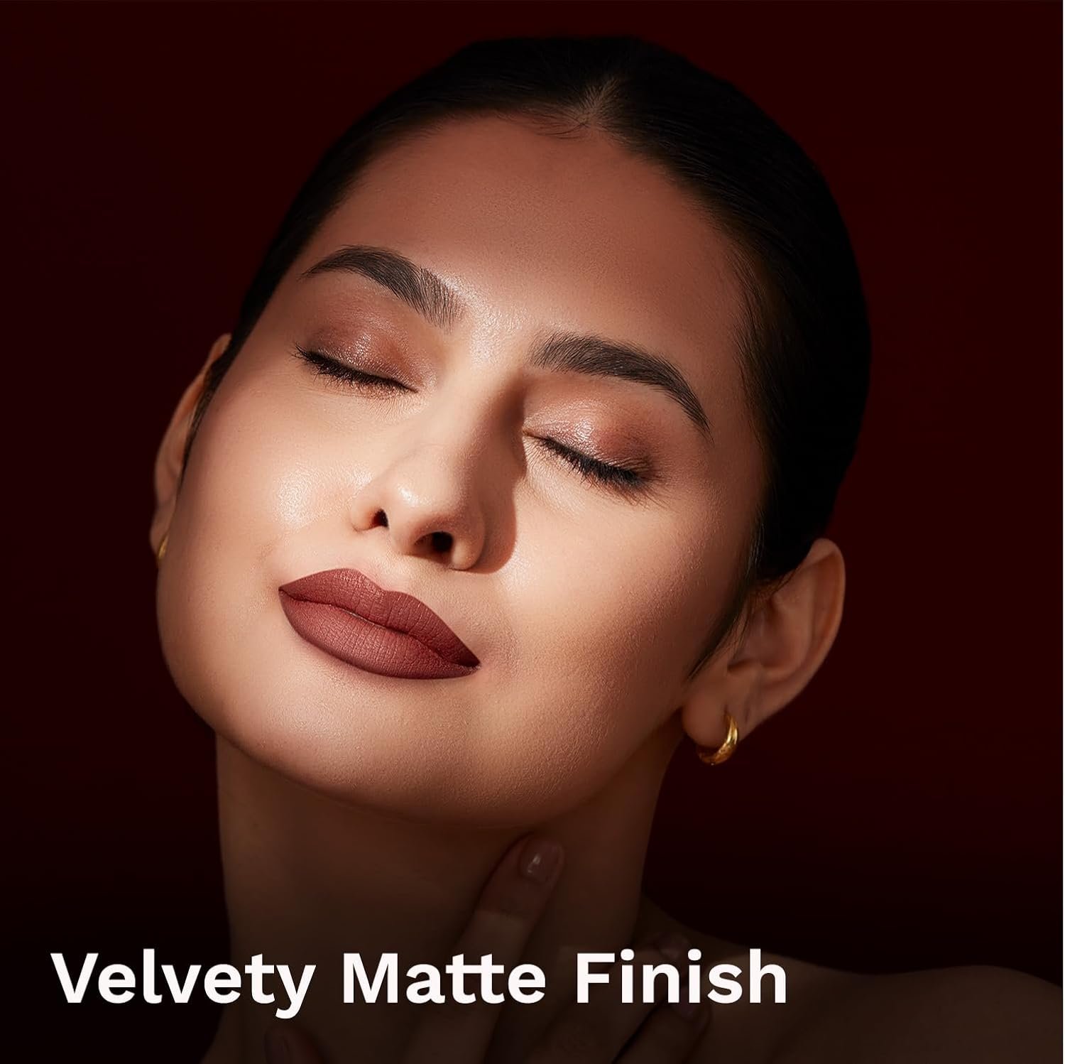 Pilgrim Matte Me Up Bullet Lipstick 4.2g | Creamy, Lightweight, Bold, Non Drying | SPF 30 | Enriched With Hyaluronic Acid & Spanish Squalane | Lipstick for dusky skin tone |Coco Caress-06 thumbnail