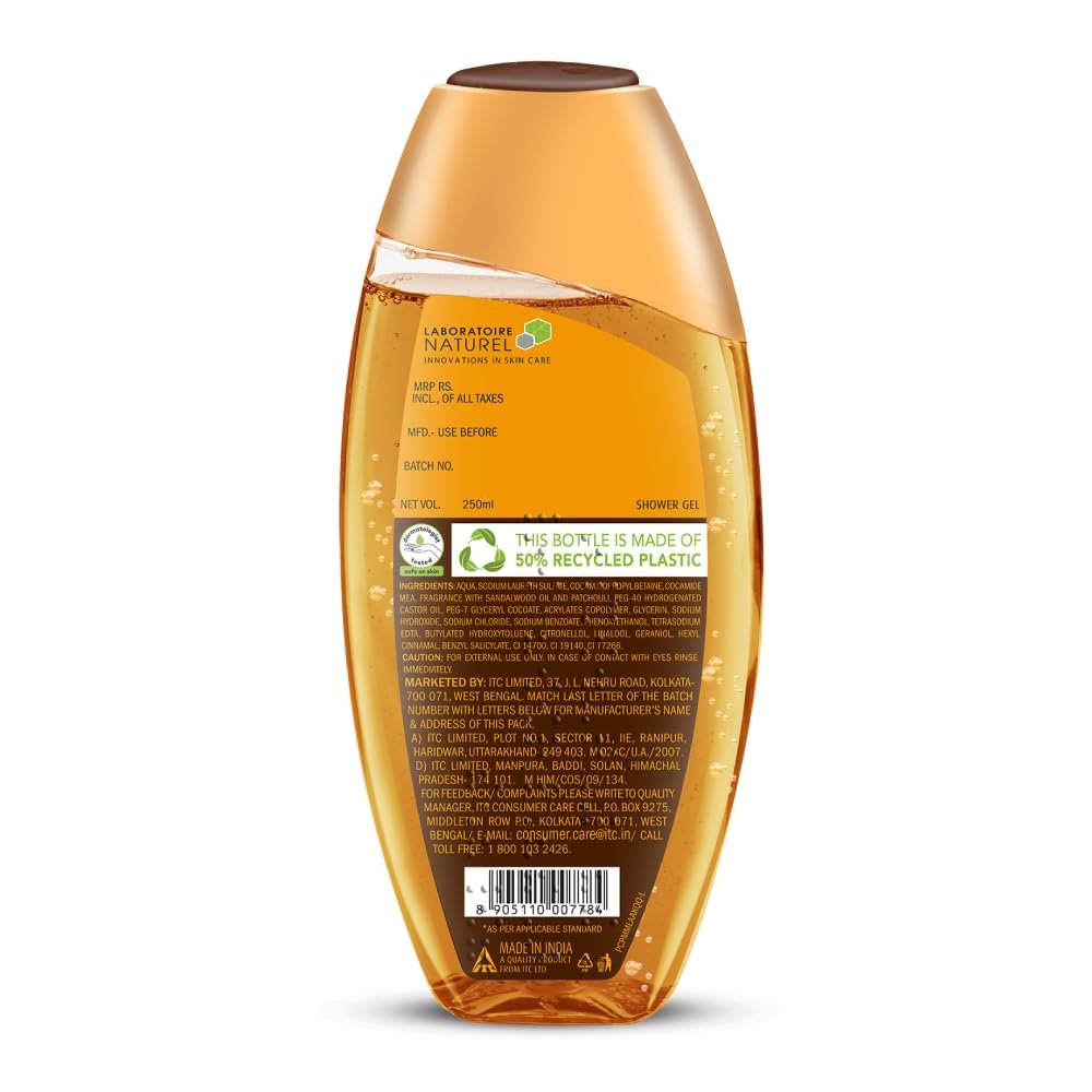 Fiama Body Wash Shower Gel Golden Sandalwood Oil and Patchouli, 250ml, Body Wash for Women & Men with Skin Conditioners for Soft and Luxurious Skin, Suitable for All Skin Types thumbnail
