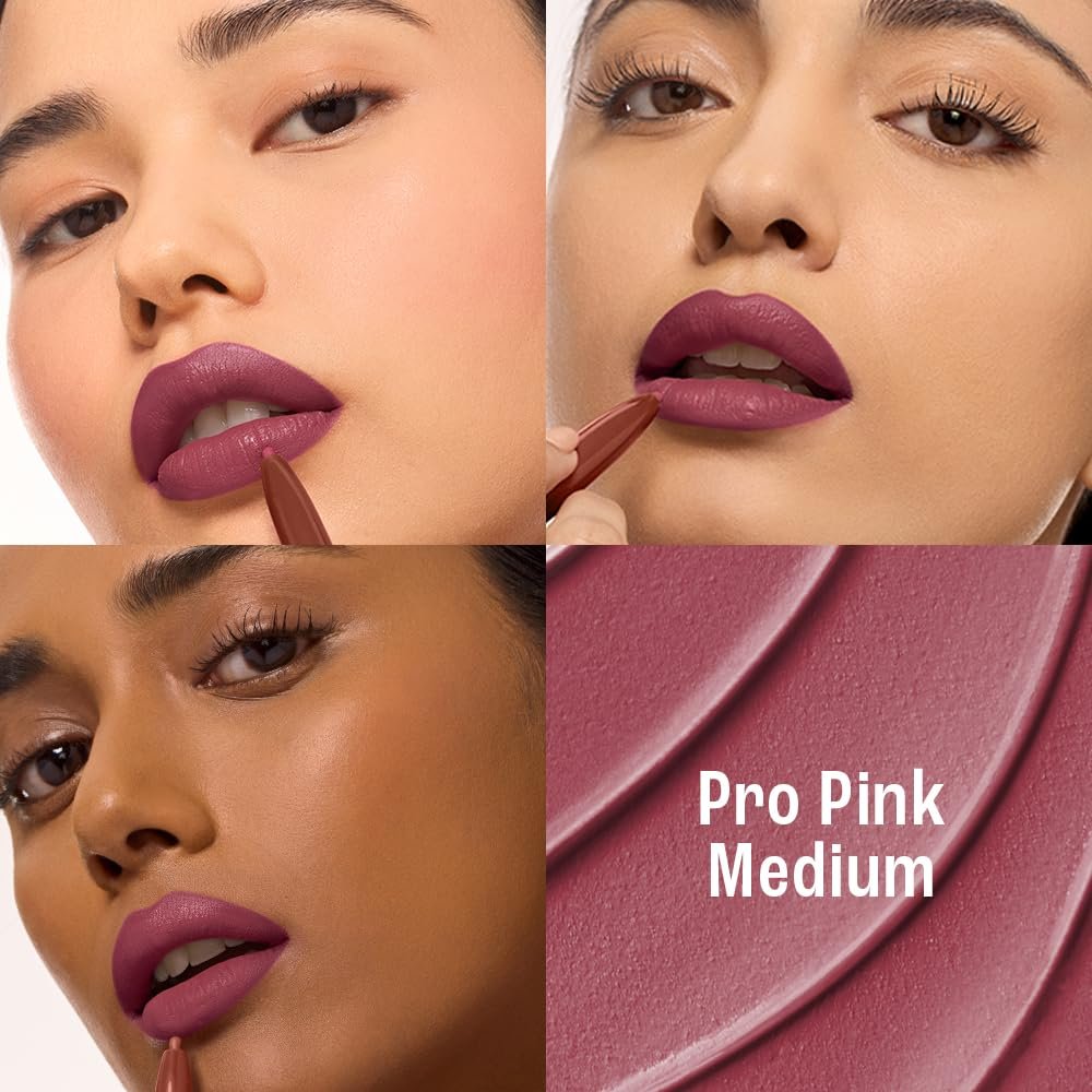 Lakme 9to5 Hya Beach Edit, Lipstick + Liner Duo, Pro Pink Medium, Infused with Hyaluronic Acid, Vitamin E, Jojoba Oil, Comfortable Matte Finish, SPF Powered, Hydrating Lipstick, 2+0.2 g thumbnail