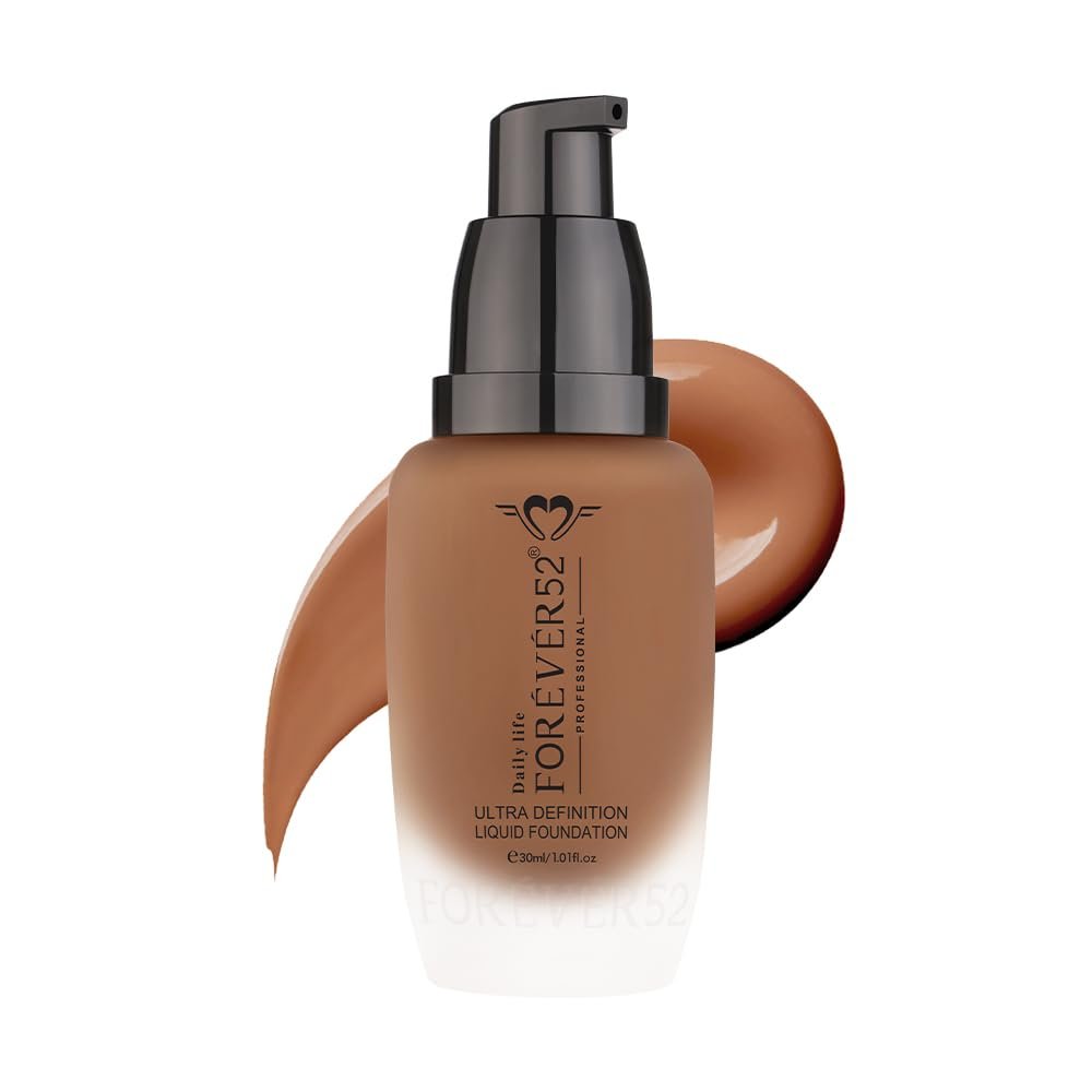 Daily Life Forever52 Ultra Definition Liquid Foundation | 24H Wear, Medium to Full Coverage, Pore-Minimizing & Mattifying, Long Lasting, Anti-Aging, Satin Finish| Brownie (FLF003) 30ml thumbnail