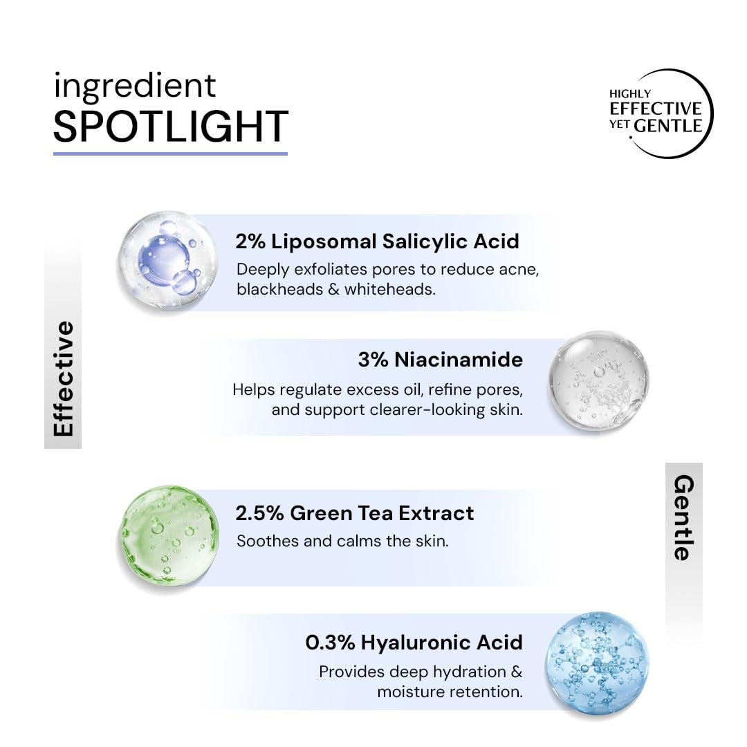 Deconstruct Oil Control 3% Niacinamide & 2% Salicylic Acid Serum with Liposomal Technology For Anti Acne,Open Pores & Blackheads | Controls Oil |For Oily & Acne-Prone Skin | thumbnail