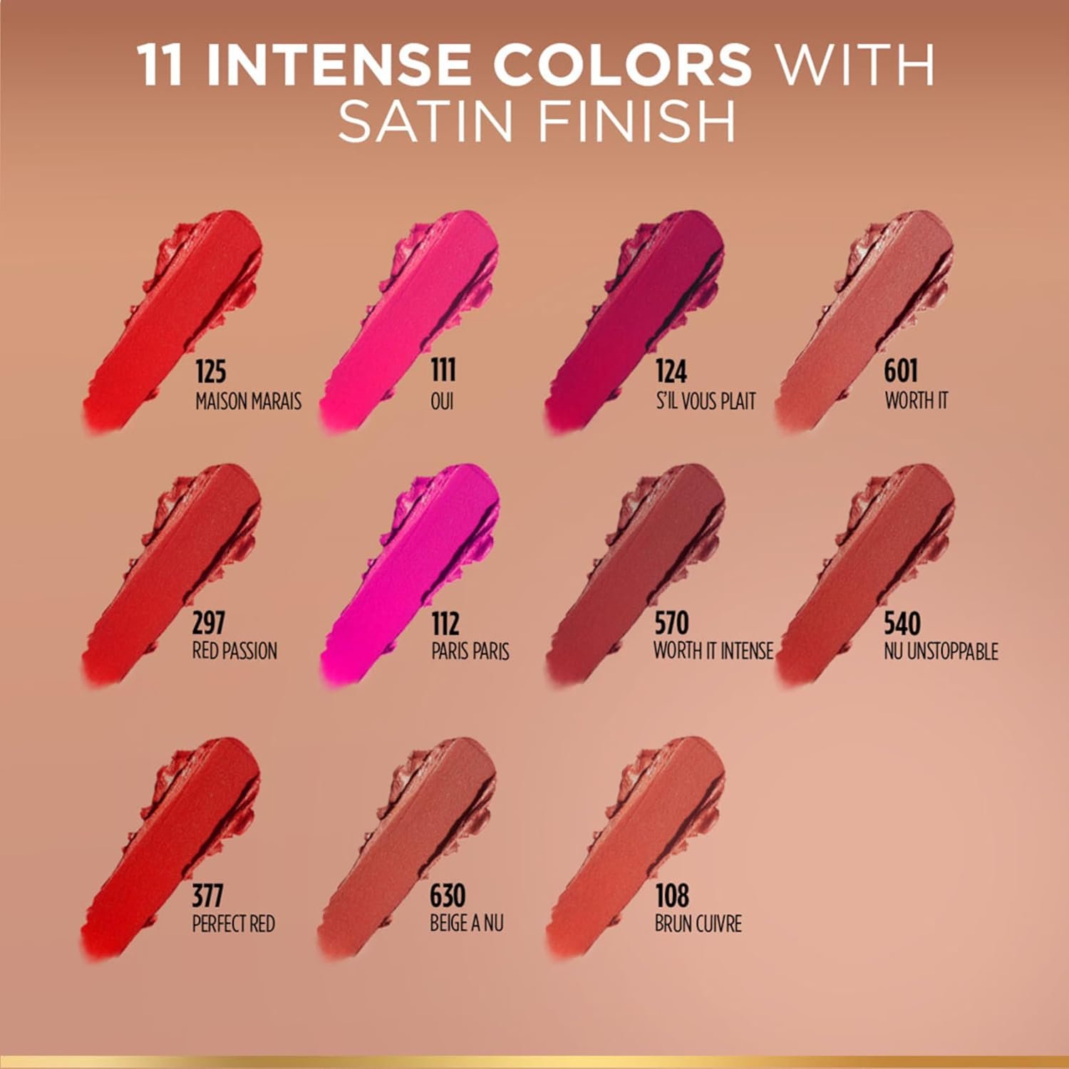 L'Oréal Paris Color Riche Satin Lipstick, 124 S'il Vous Plait thumbnail