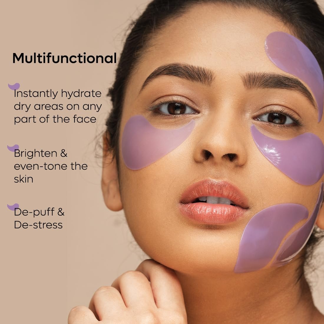 mCaffeine Black Tea Complex™ Anti Ageing Cooling Under Eye Patches with Vegan Collagen Peptide | Eye Patch Mask for Instant De-Puffing | 15 Pairs thumbnail