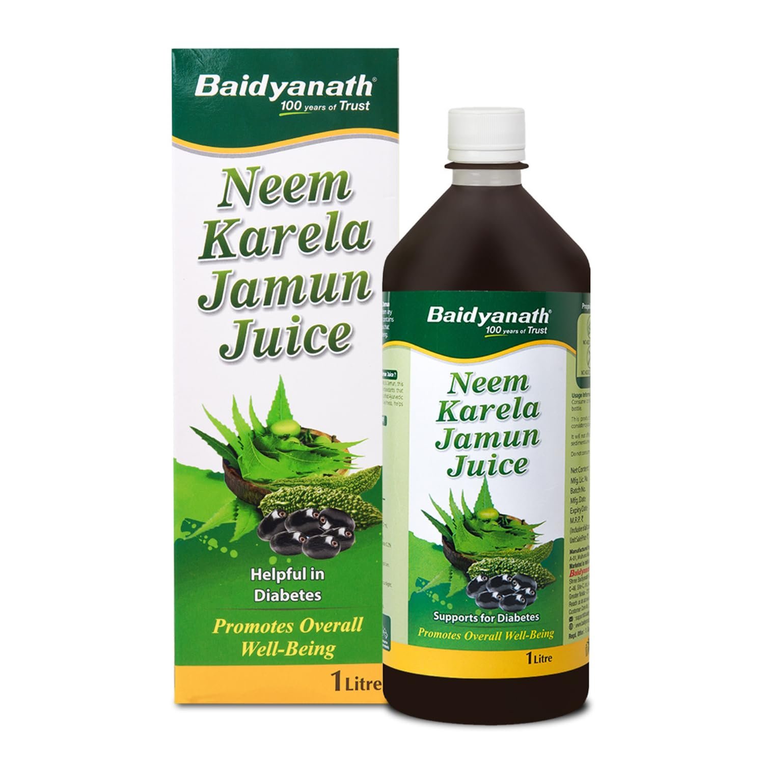 Baidyanath Ayurved Neem Karela Jamun Juice -1000ml