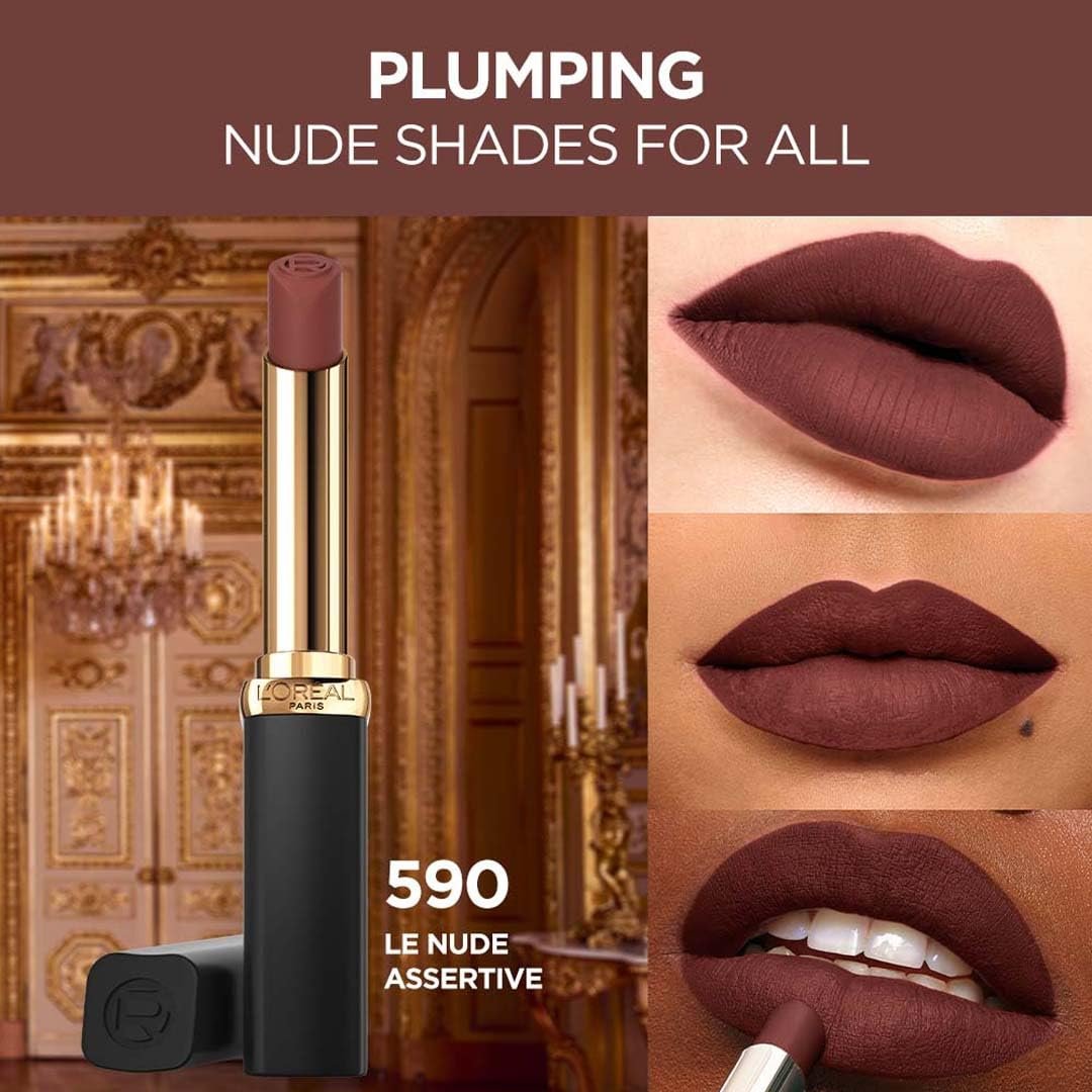 L’Oreal Paris Color Riche Intense Volume Matte Lipstick- 590 Le Nude Assertive, 2g thumbnail