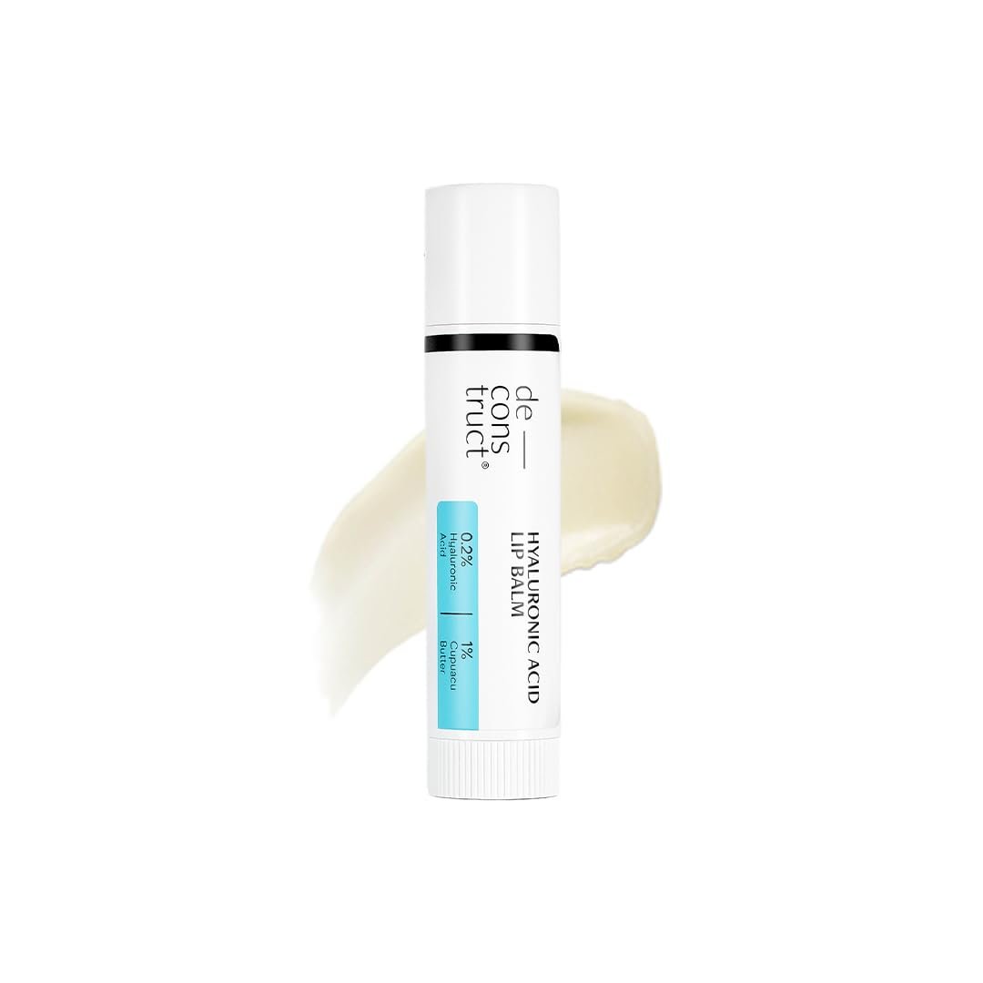 Deconstruct Hyaluronic Acid Lip Balm With 1% Cupuacu Butter | For Fuller, Dry Lips | Protects & Nourishes Dry Chapped Lips | Lip Balm For Women & Men | 4gm