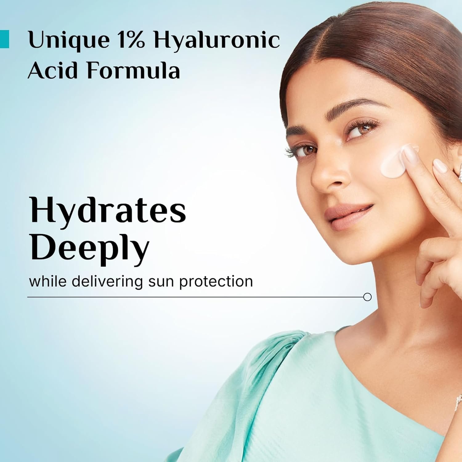 Pilgrim 1% Hyaluronic Acid Sunscreen Gel | Sunscreen SPF 50 +++ for men and women with Korean White Lotus | Broad spectrum, Non-greasy, No white cast & Prevents Tanning | 50ml thumbnail