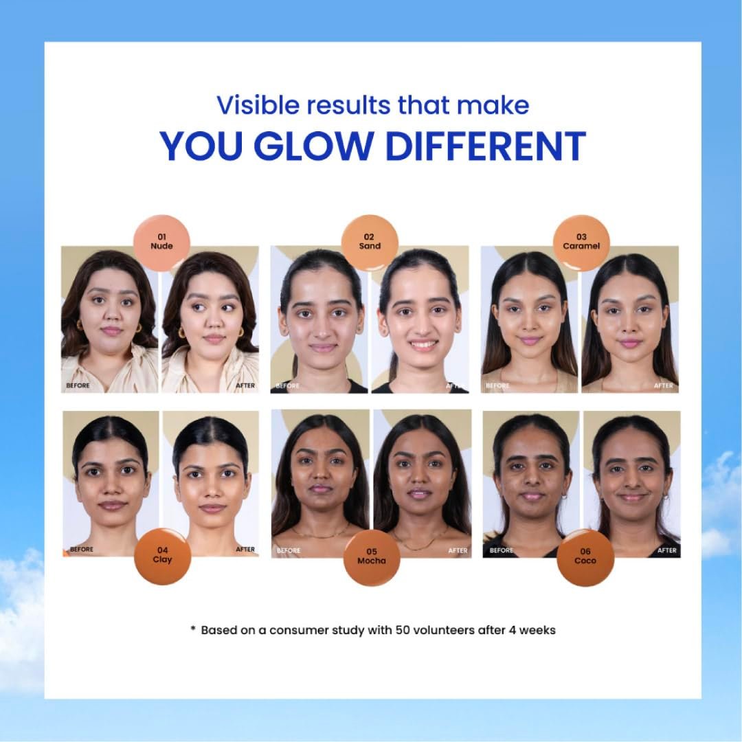 Foxtale SPF 50 PA++++ Tinted Sunscreen, 03 Caramel | in-Vivo Tested & UVA/B Protection | Niacinamide & Vitamin E | Daily Wear, Blurs Pores, Evens Tone, Matte Finish, Non-Greasy |50ml thumbnail