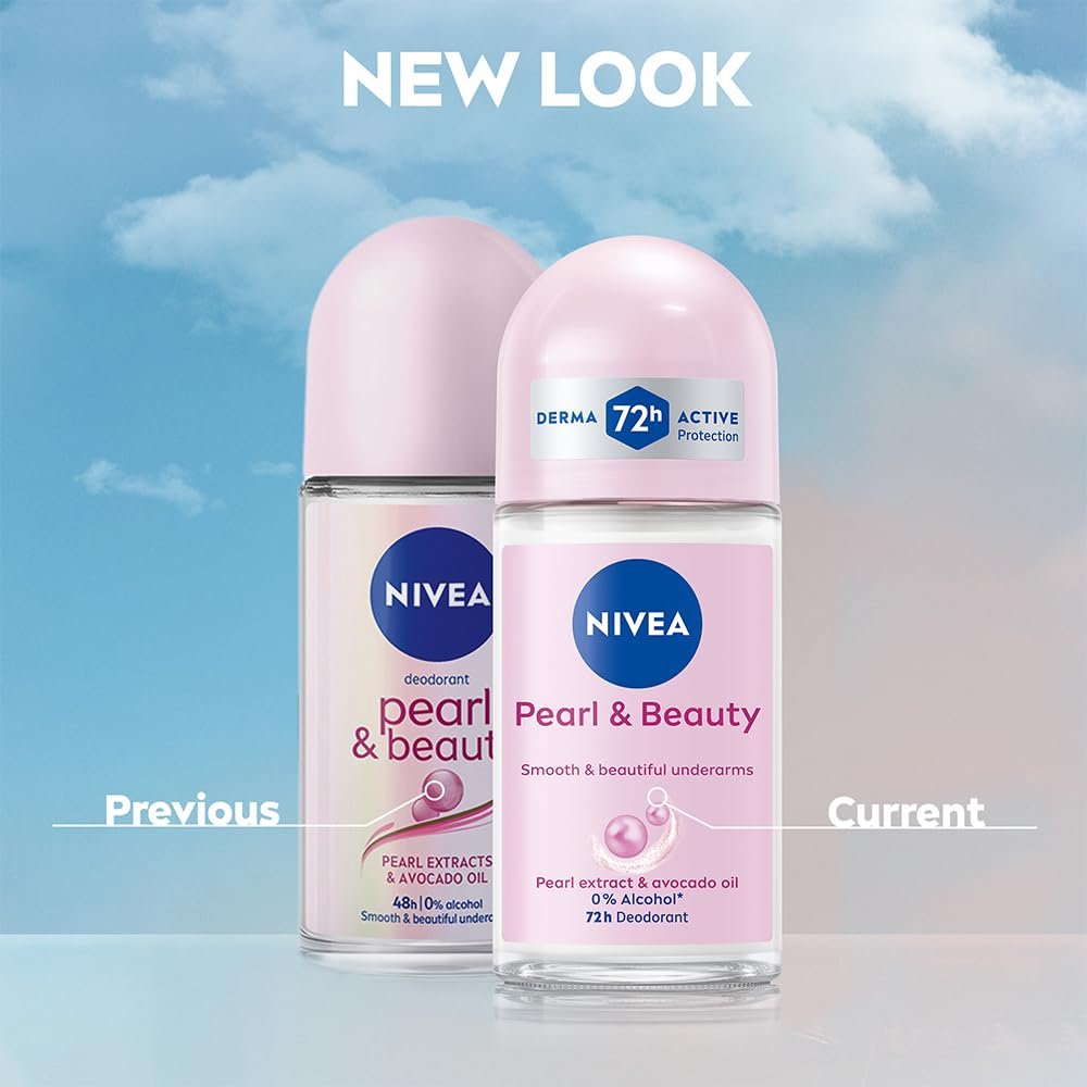 NIVEA Pearl and Beauty Deo Underarm Roll On 50ml thumbnail