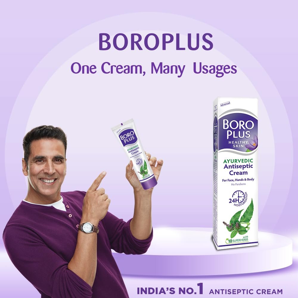 BoroPlus Ayurvedic Antiseptic Cream with 10 super herbs -120ml thumbnail