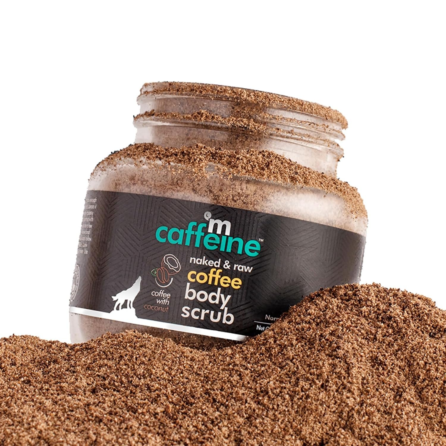 mCaffeine Exfoliating Coffee Body Scrub Powder Jar for Tan Removal&Soft-Smooth Skin|De-Tan Bathing Scrub With Coconut Oil,Removes Dirt&Dead Skin From Neck,Knees,Elbows&Arms| 100Gm thumbnail