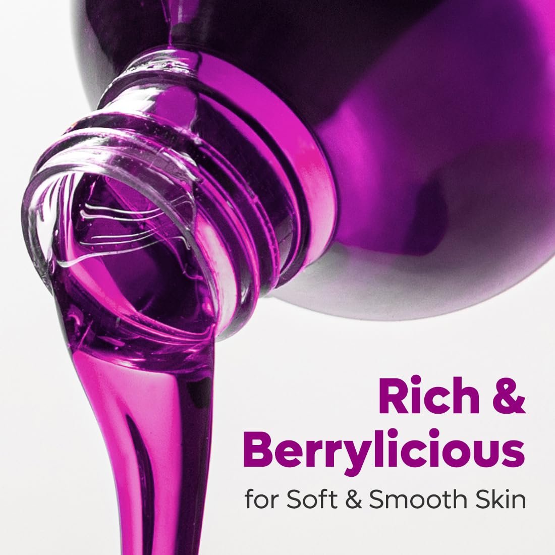 mCaffeine Blueberry Blast Body Wash with Fruity Fresh Blueberry Long Lasting Fragrance - 300 ml | Deep Cleansing & Detan for Soft & Smooth Skin | Shower Gel | thumbnail