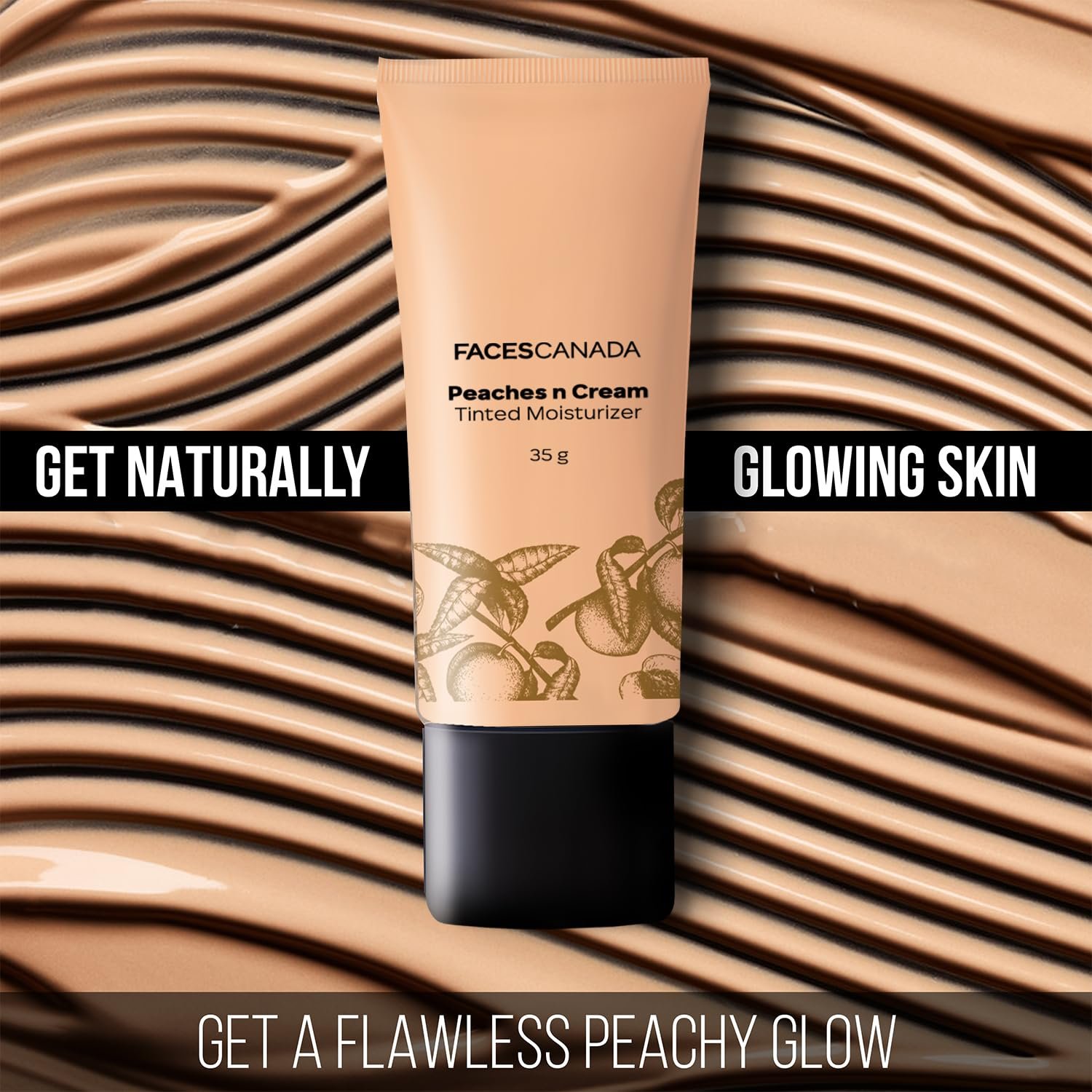 FACES CANADA Peaches N Cream Tinted Moisturizer - Light 01, 35 g | Soft Peachy, Natural Glow | Lightly Tinted BB Cream | thumbnail