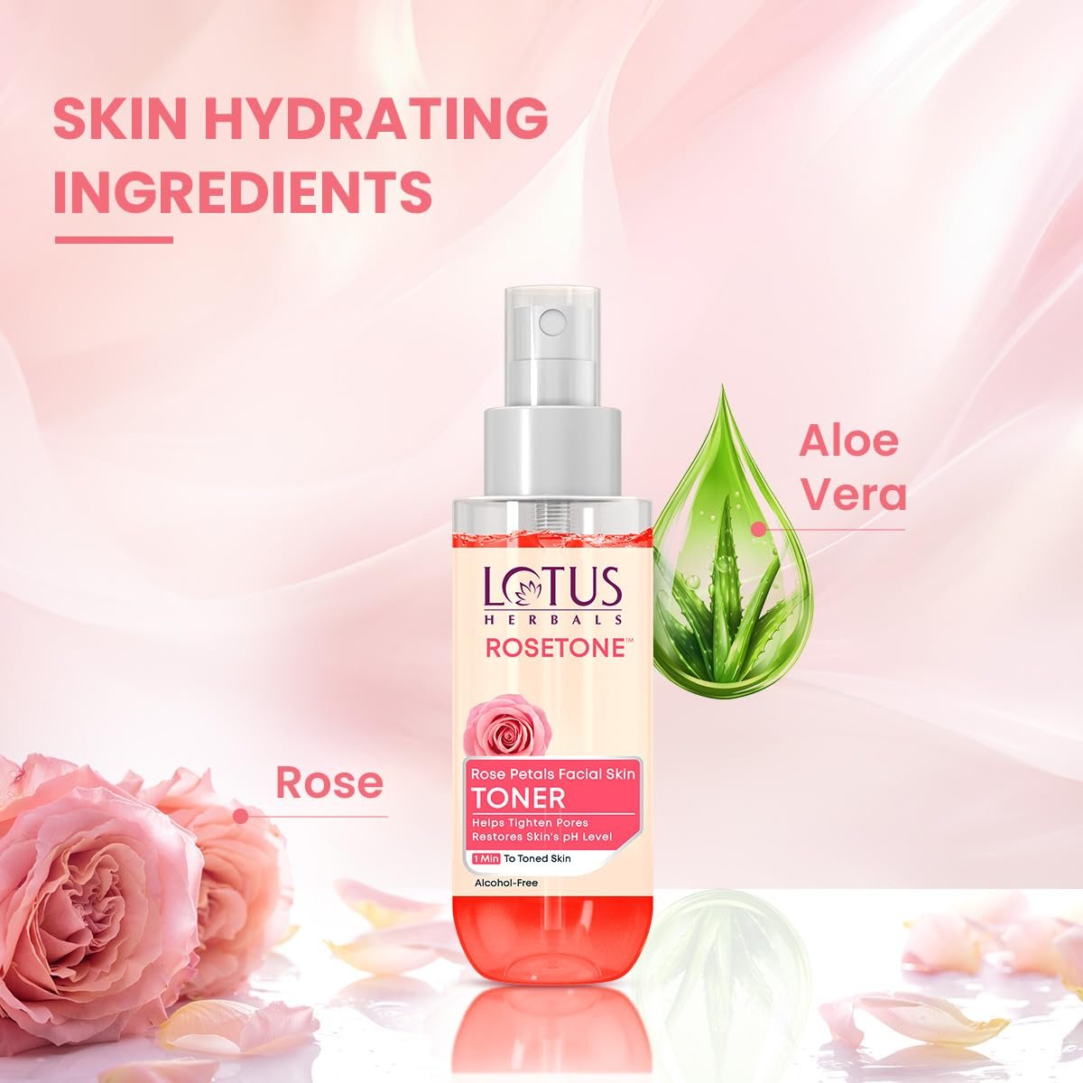 Lotus Herbals Rosetone | Helps Tighten Skin Pores | Restores Skin's pH level | Hydrates Skin | 100ml thumbnail