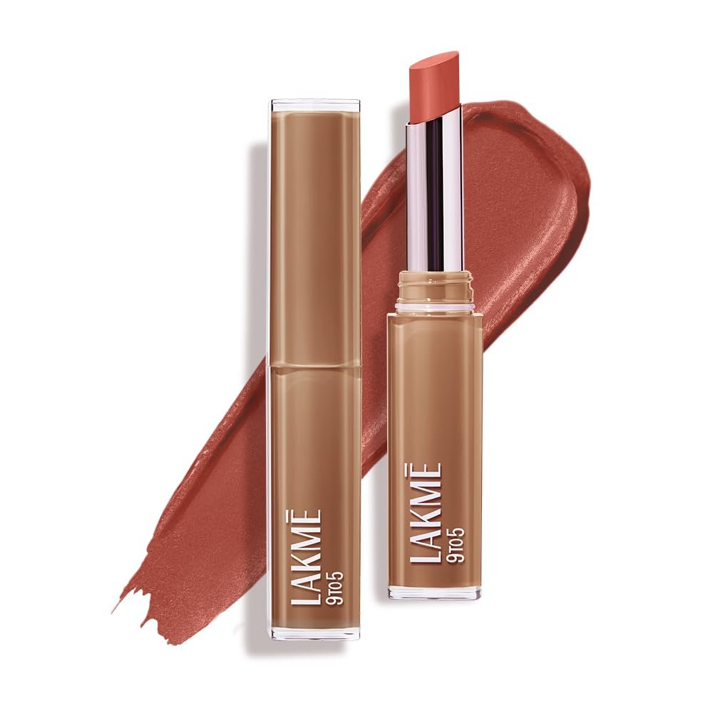 Lakme 9to5 Lip Tattoo Matte Slim Stick, Chai Time, 2g, for Intense Color and Full Coverage, with Bakuchiol and Vitamin E, Smudgeproof and Waterproof, Long-Lasting Lipstick for Women