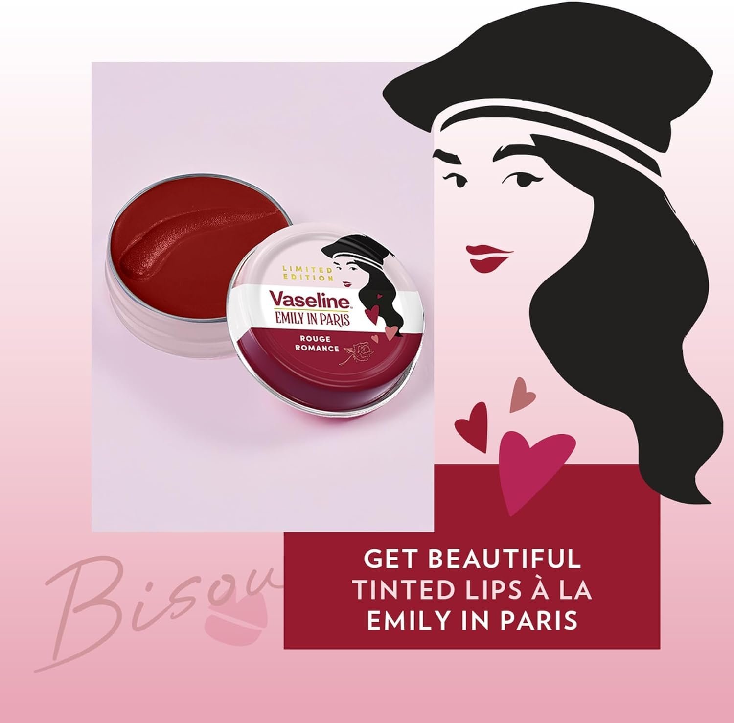 Vaseline Rouge Romance Lip Balm Tin Limited Edition x Emily in Paris 20 g thumbnail