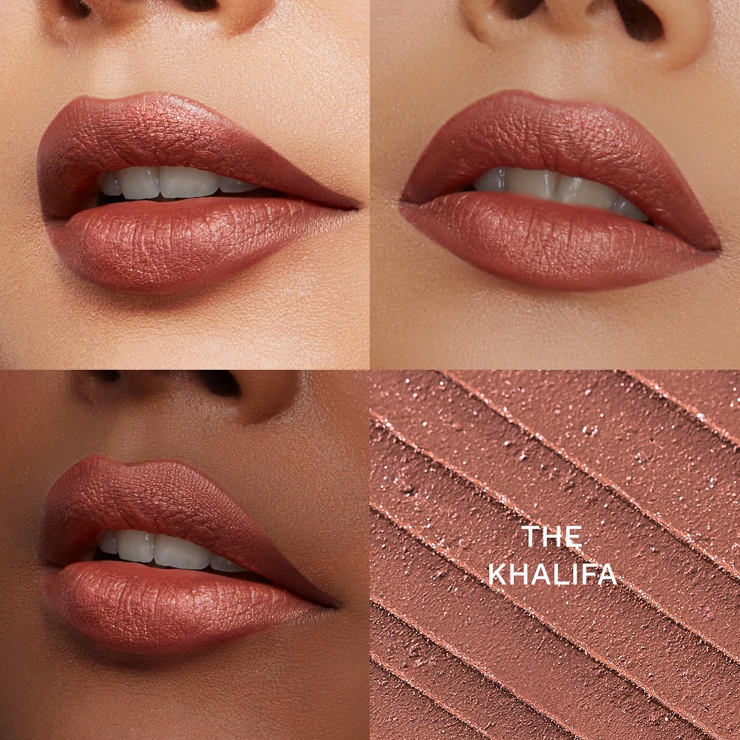 Pilgrim Glitter Lipstick For Women 4.2gm | Dubai Luxe Lifestyle - The Khalifa Shade | Lipstick Infused with Vitamin E & Olive Oil | Glitter Formula With Matte Finish | Non Drying thumbnail