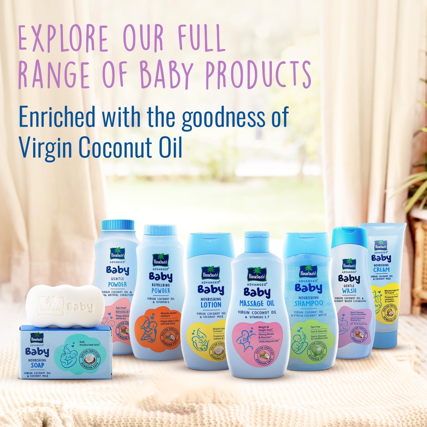 Parachute Advansed Baby Shampoo for Kids |Clear| Doctor Certified | Tear Free | Tender Coconut Water & Virgin Coconut Oil | Soft & Shiny Hair | 200ml thumbnail