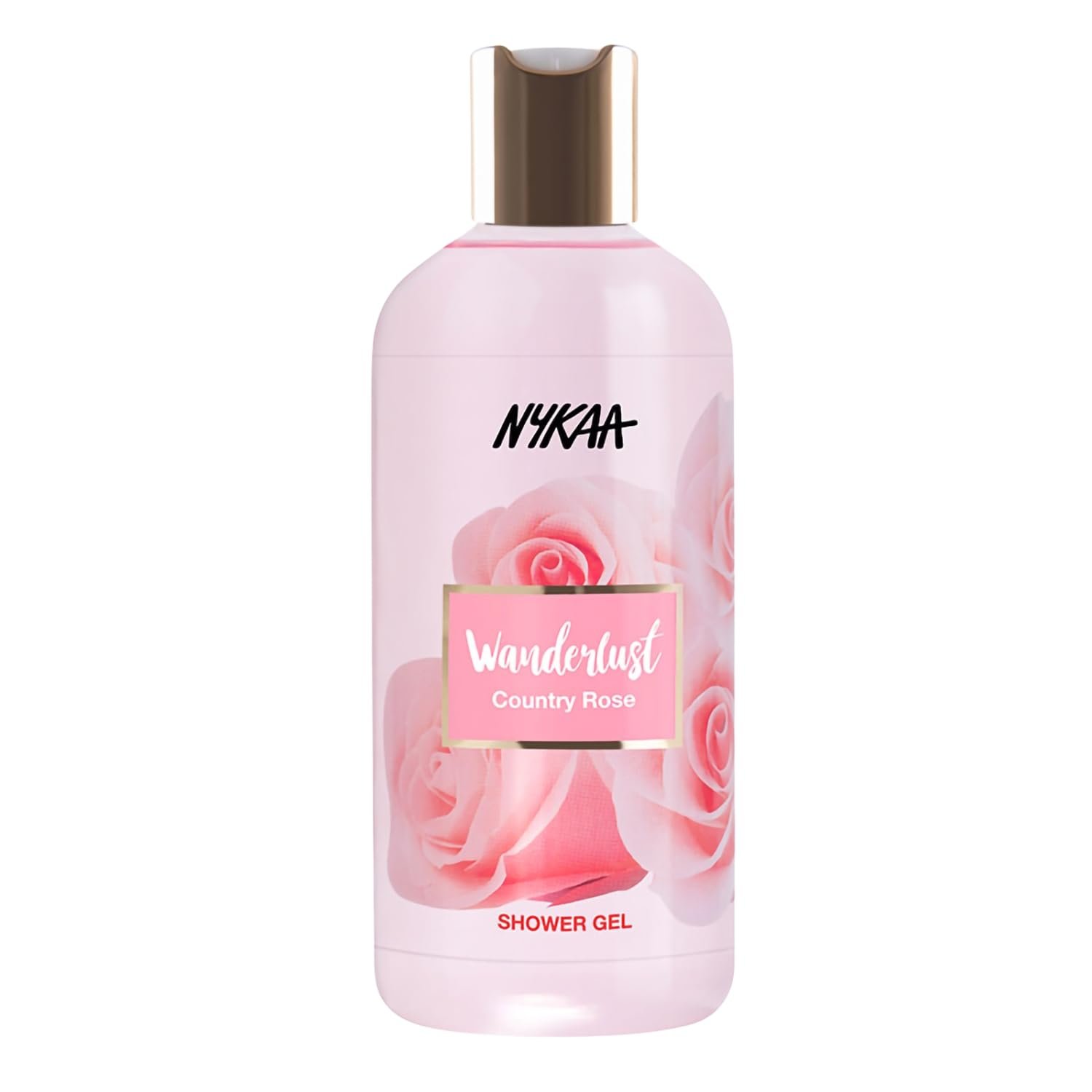 Wanderlust Country Rose Shower Gel, 300 ml| Nourishes & Hydrates| Gentle Cleanser| Floral Fragrance of Country Rose |Enriched With Aloe Vera| Paraben-Free, Vegan Formula|
