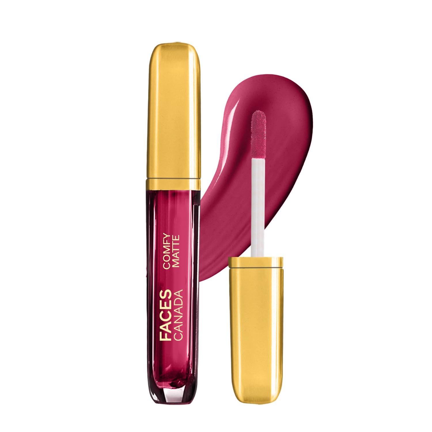 FACES CANADA Comfy Matte Liquid Lipstick - Any Day Now 04, 3.8 ml | Comfortable 10HR Longstay | Intense Matte Color | Almond Oil & Vitamin E Infused | Super Smooth | No Dryness | No Alcohol thumbnail