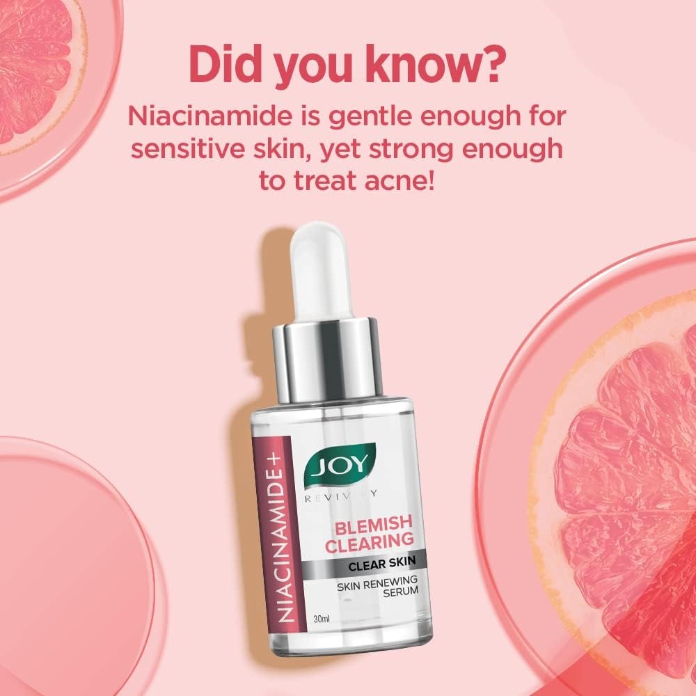 Joy Niacinamide Blemish Clearing Face Serum – Skin Renewing, Complexion Improving, Suitable for All Skin Types, 30ml thumbnail