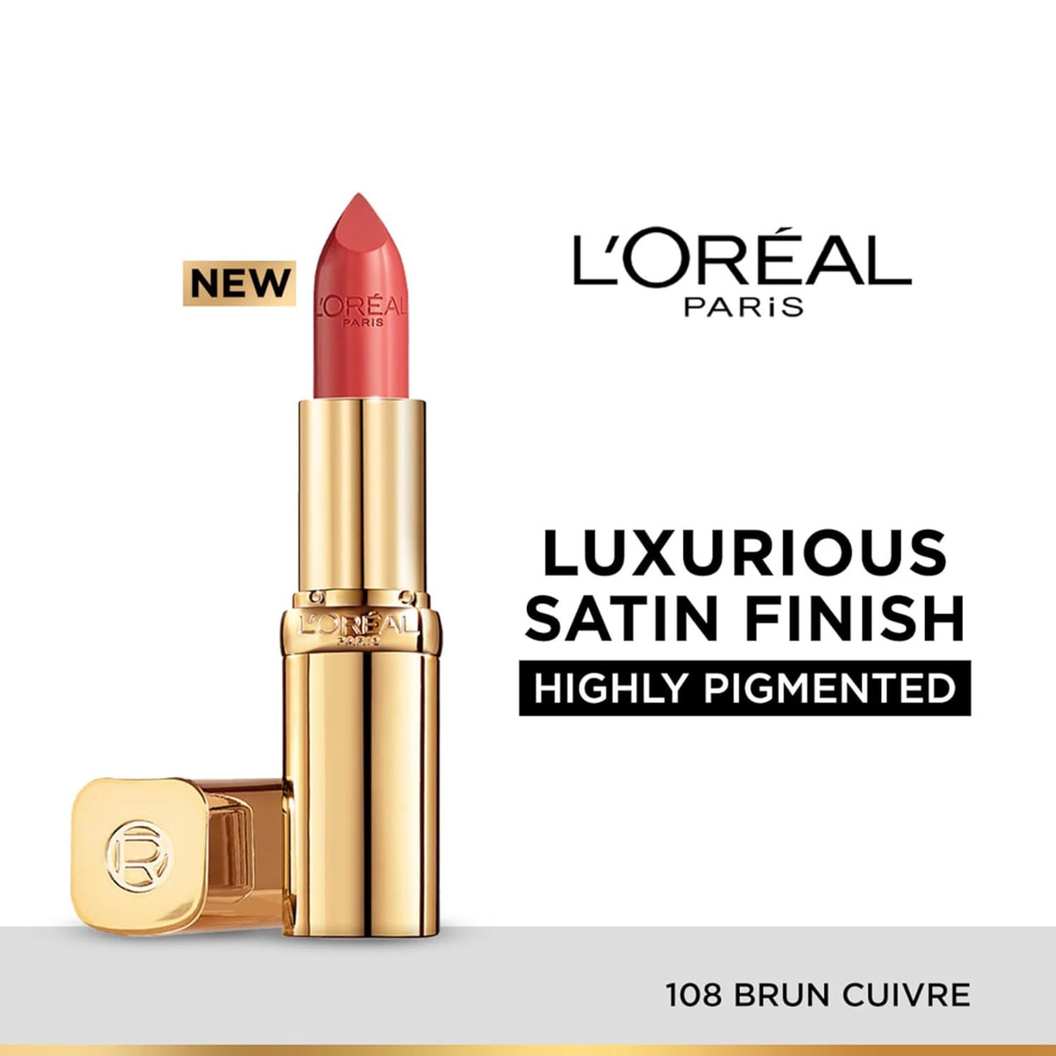 L'Oréal Paris Color Riche Satin Lipstick, 108 Brun Cuivre thumbnail
