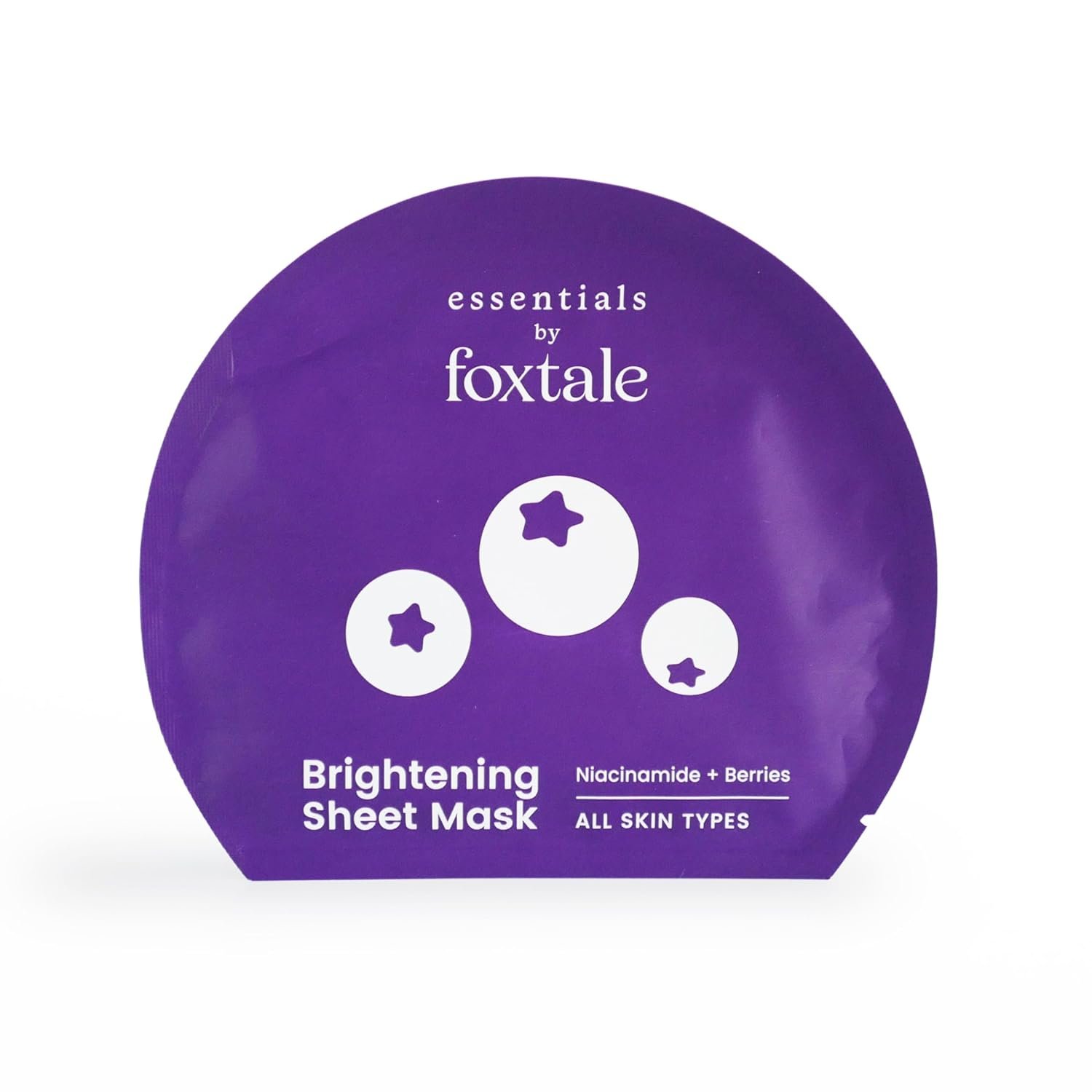 Foxtale Brightening Sheet Mask with Niacinamide and Berries for Bright Skin, Men & Women, 26g thumbnail