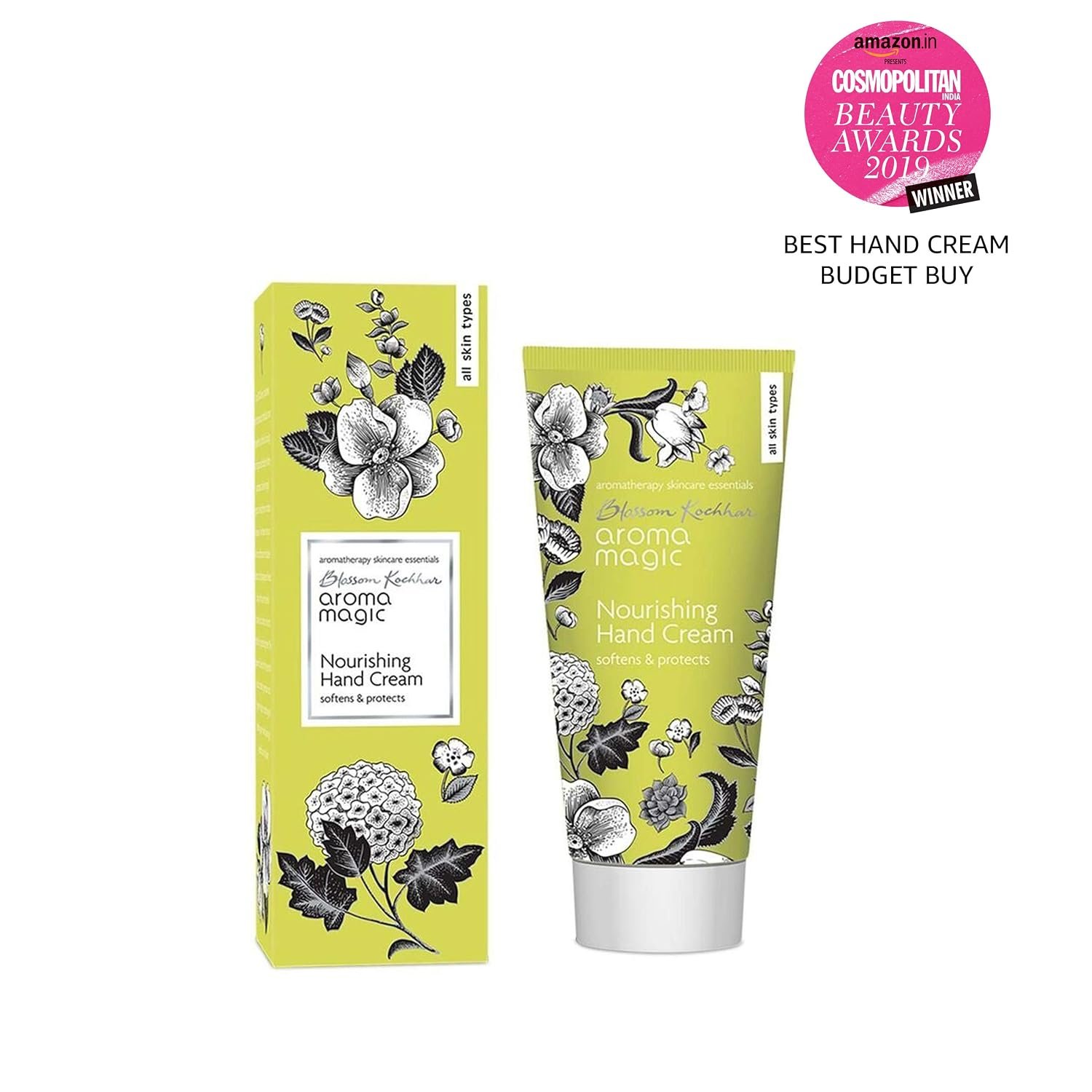 Aroma Magic Nourishing Hand Cream 50gm | Softens, Moisturises & Protects | With Shea Butter, Aloe Vera & Beeswax | Repairs Dry Hands, Nails & Cuticles | Natural, Paraben-Free, All Skin Types thumbnail
