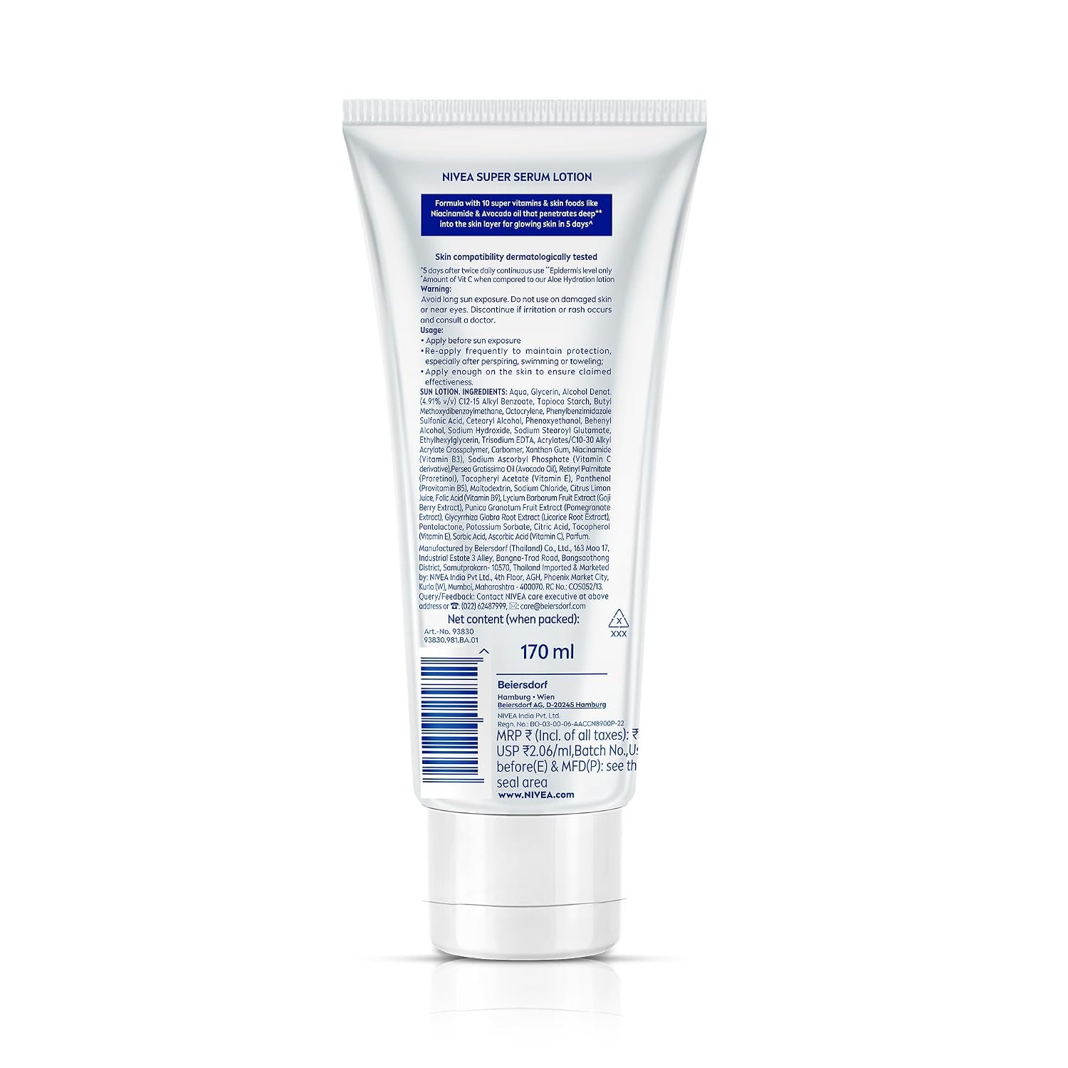 NIVEA Super 10 Glow Body Serum Lotion 170ml | 120X Vitamin C Niacinamide Body Lotion SPF15 Daily Sunscreen thumbnail