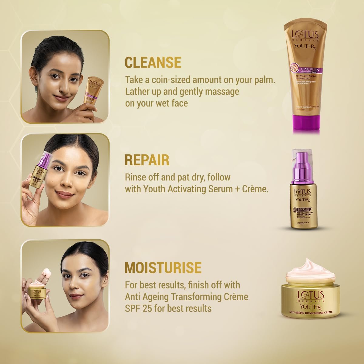 Lotus Herbals YouthRx Active Anti Ageing Foaming Gel | 100g thumbnail