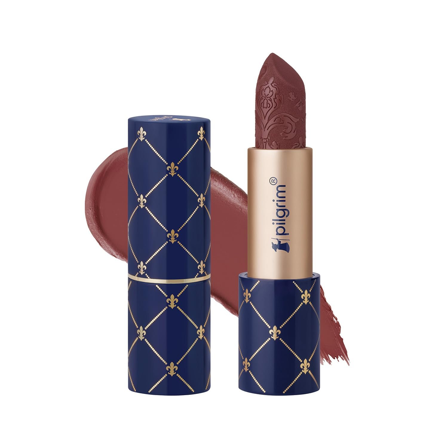 Pilgrim Oh So Crème! Bullet Lipstick | Silky-Matte Finish | Highly Pigmented and Long Lasting | Enriched with Exotic French Grape Seed Oil | (Chic Coco-23) thumbnail
