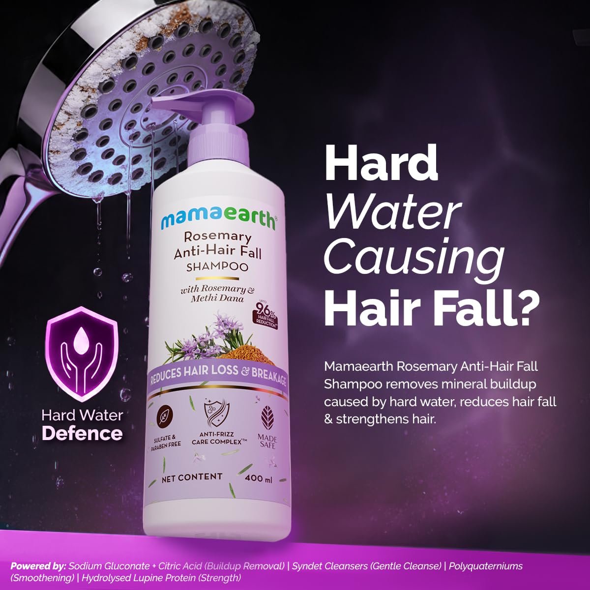 Mamaearth Rosemary Anti-Hair Fall Shampoo /  400 ml thumbnail