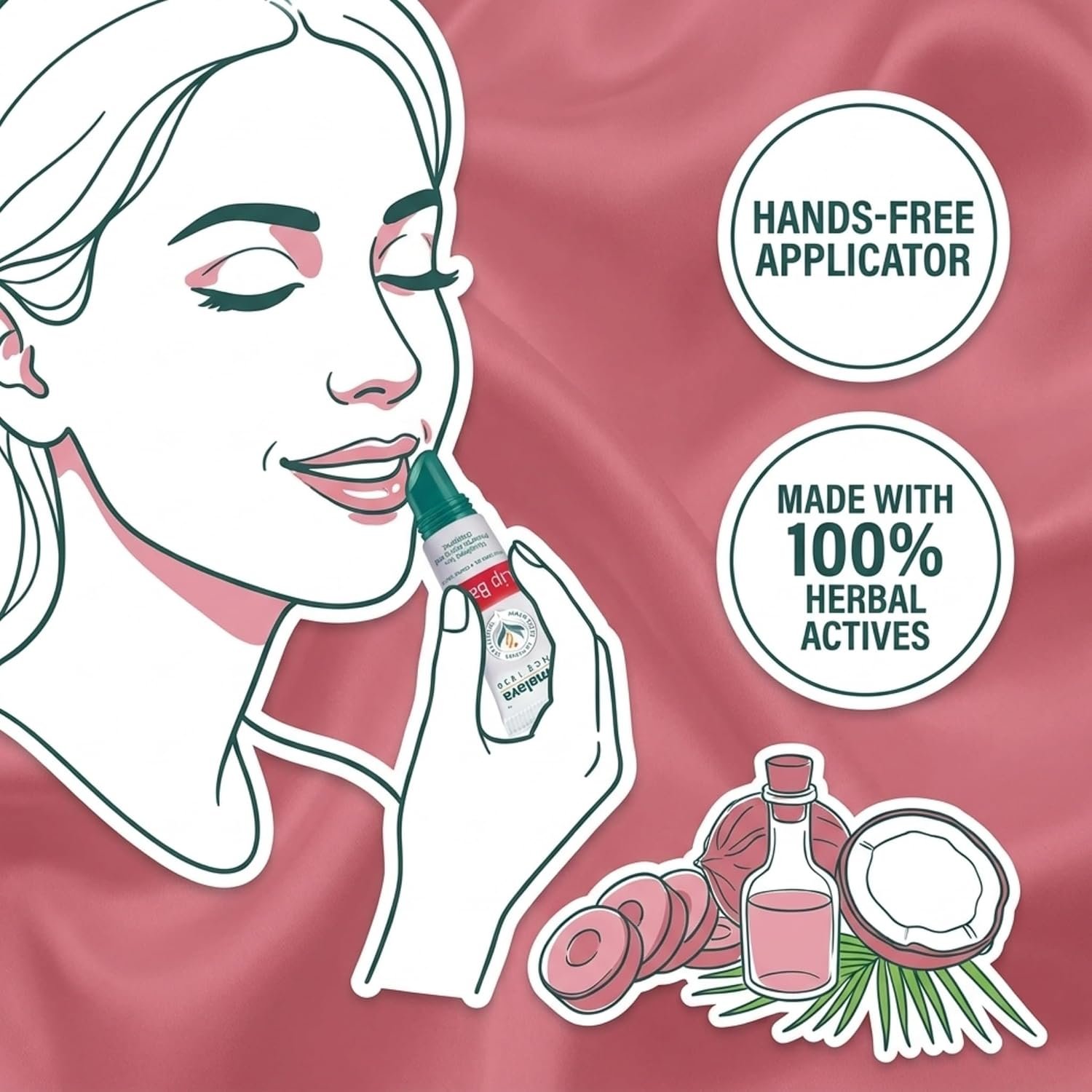 Himalaya Lip Balm 10gm| Soft| Naturally Pink Lips| Made with 100% Herbal Actives thumbnail