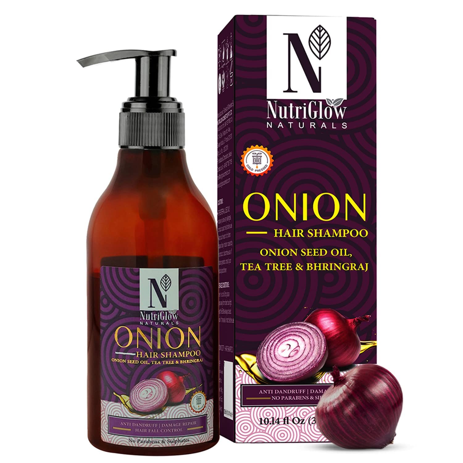 NutriGlow NATURAL'S Onion Hair Shampoo 300ml