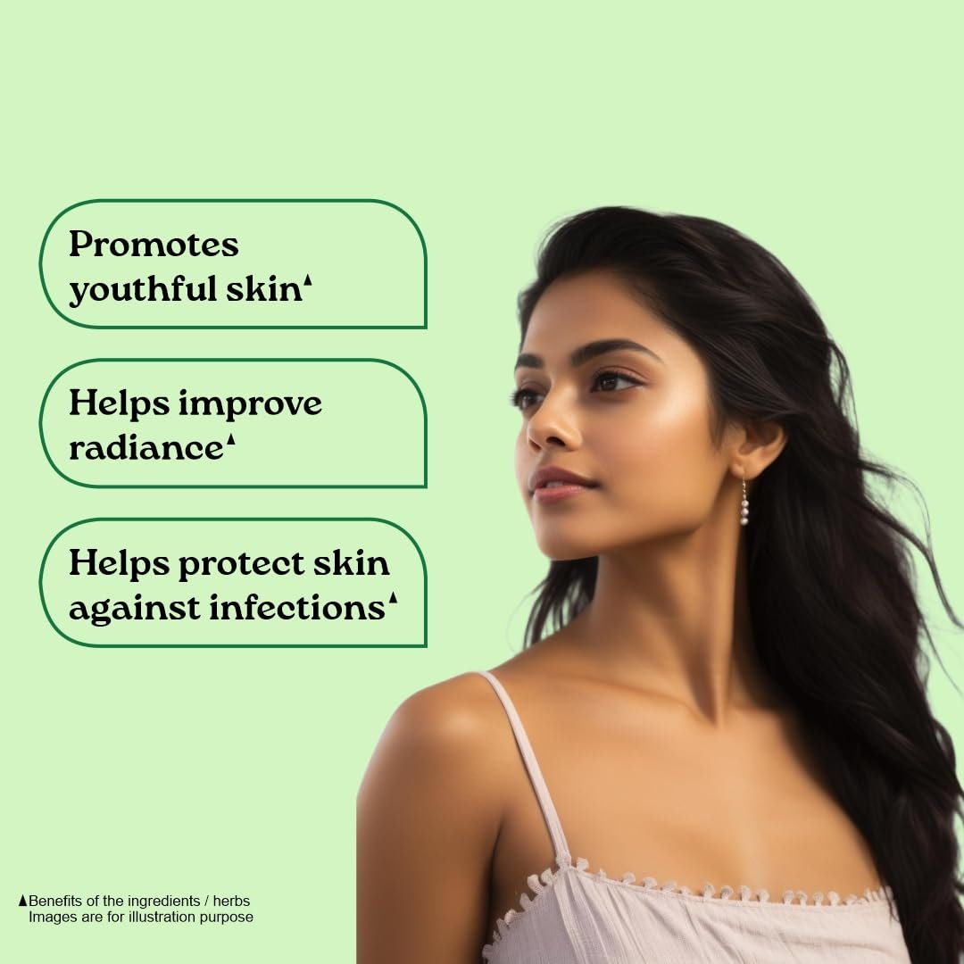 A TATA Product - Organic India Beautiful Skin Capsules - 60 Veg Caps, For Healthy, Radiant & Glow, Helps Rejuvenate Skin thumbnail