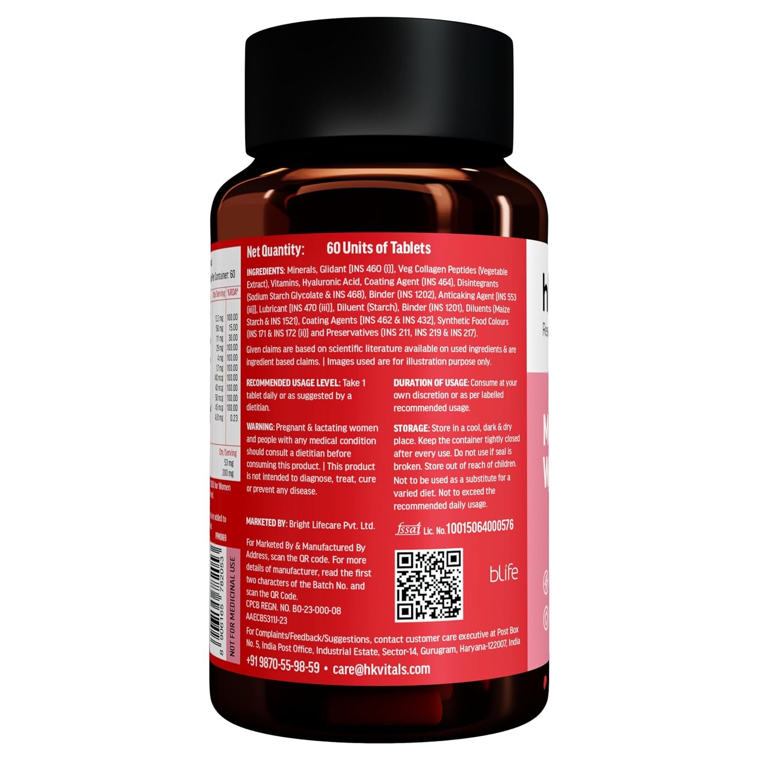 hk vitals Multivitamin Plus Women, 60 Tablets Daily Multivitamin | Supports Joint, Skin & Hair Health thumbnail