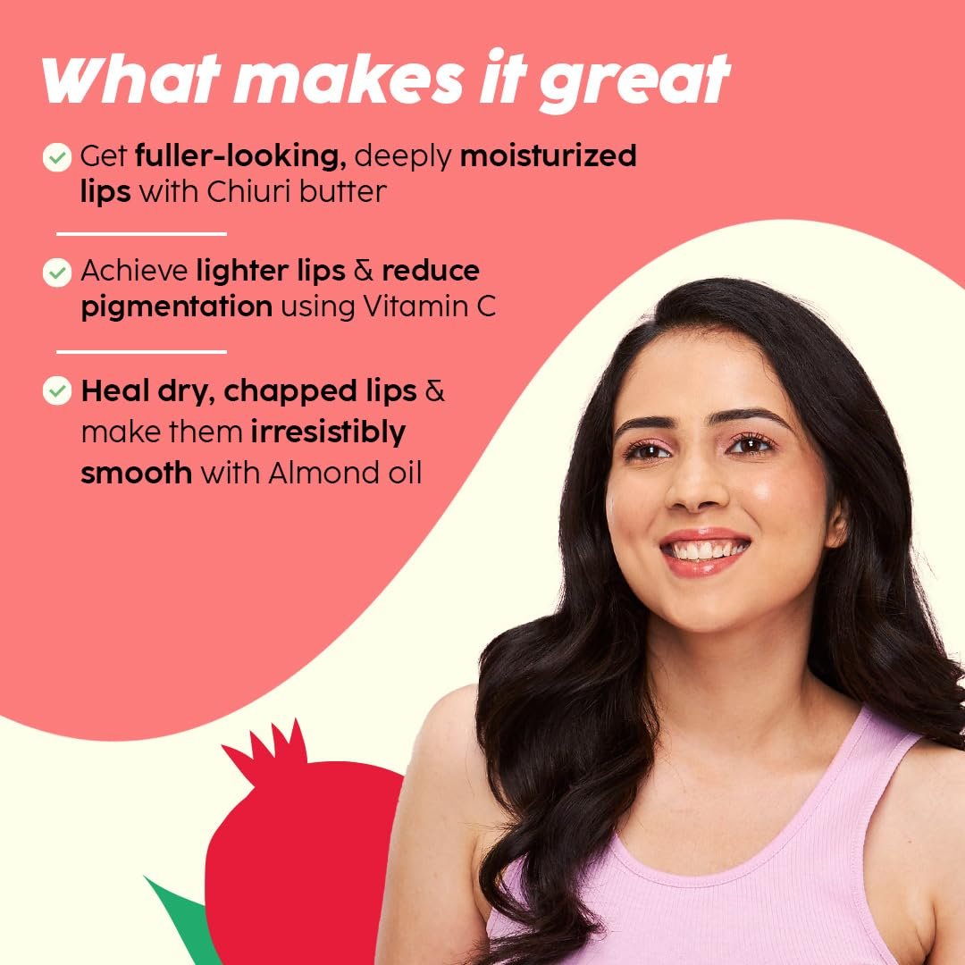 The Plant Fix Plix Pomegranate Plump Lips Puddin' Mask for Dry Lips | with Chiuri Butter+ Vitamin C | Lightens Dark Lips| Lip Mask for Soft, Smooth, Plump Lips | 15g, Red thumbnail