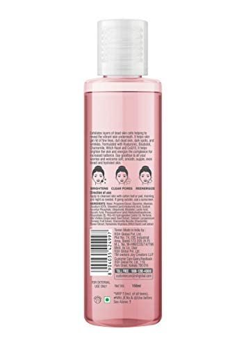 Joy Alcohol Free Vitamin C Face Toner for Glowing Skin (150ml) | Suitable for All Skin Types; Men & Women | Brightening & Refining Toner for Face with Hyaluronic Acid & Natural Fruit Extract thumbnail