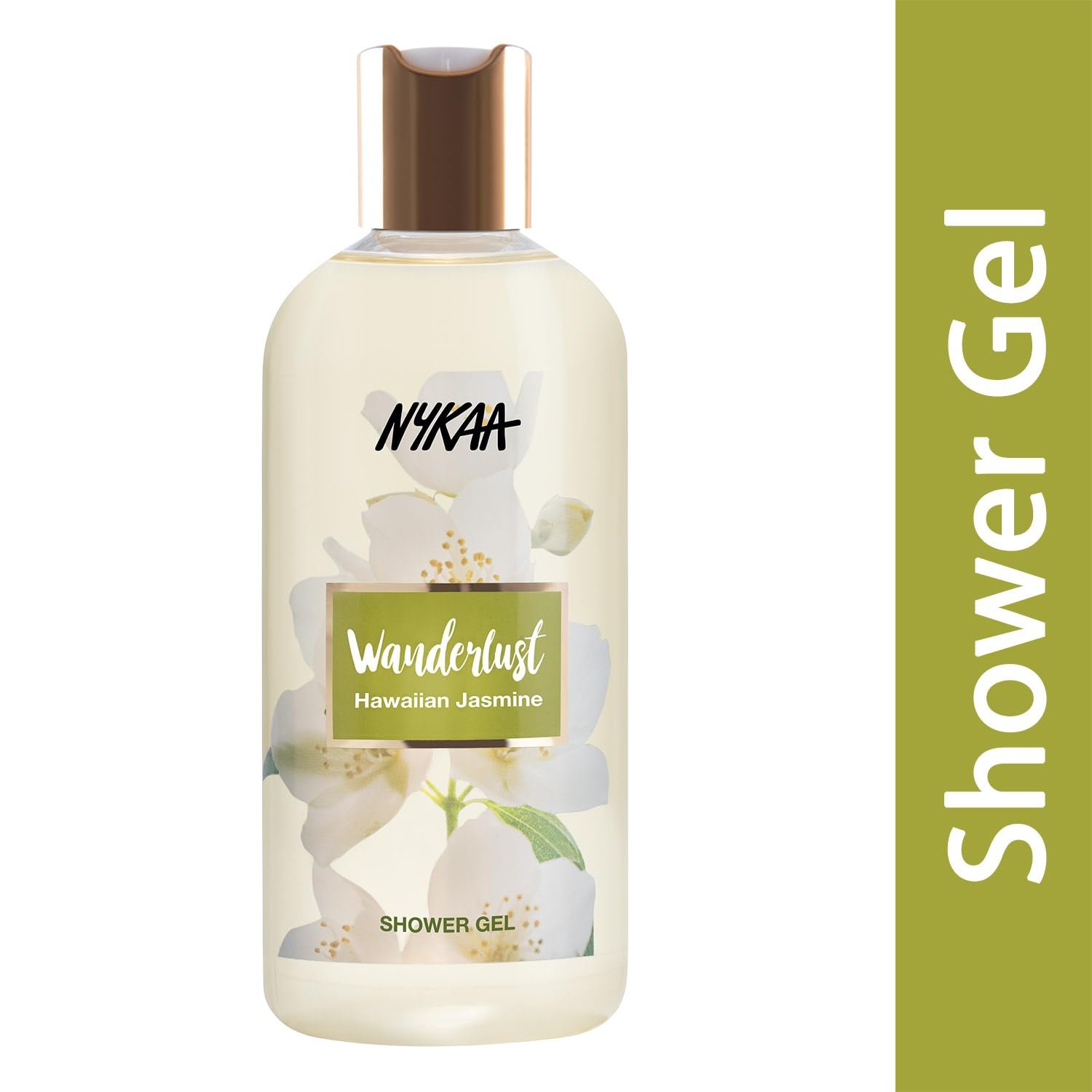 Wanderlust Hawaiian Jasmine Shower Gel, 300 ml| Nourishes & Hydrates| Gentle Cleanser| Sweet Smell of Hawaiian Jasmine|Enriched With Aloe Vera| Paraben-Free, Vegan Formula| thumbnail