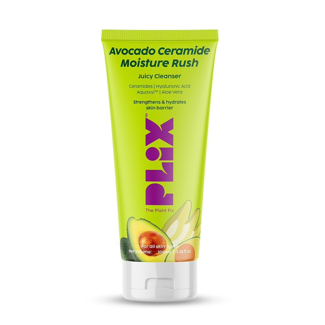 PLIX THE PLANT FIX Avocado Ceramide Moisture Rush Fatty Cream | In Vivo Tested SPF 20 | With Ceramides | Strengthens Barrier | 100Hr Moisture Boost