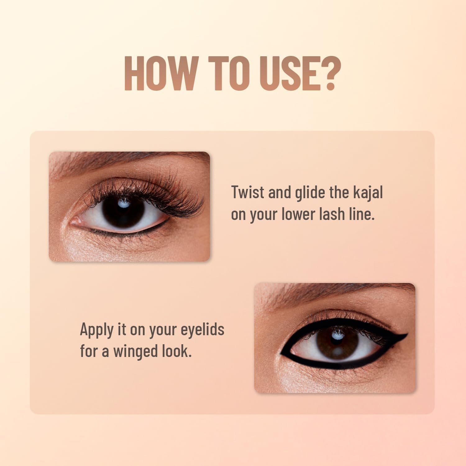 SWISS BEAUTY You & Eye Power Black Pencil Kajal | Waterproof & Smudge-Proof | 24 Hour Stay | Matte Finish Black Kajal | 0.30gm thumbnail