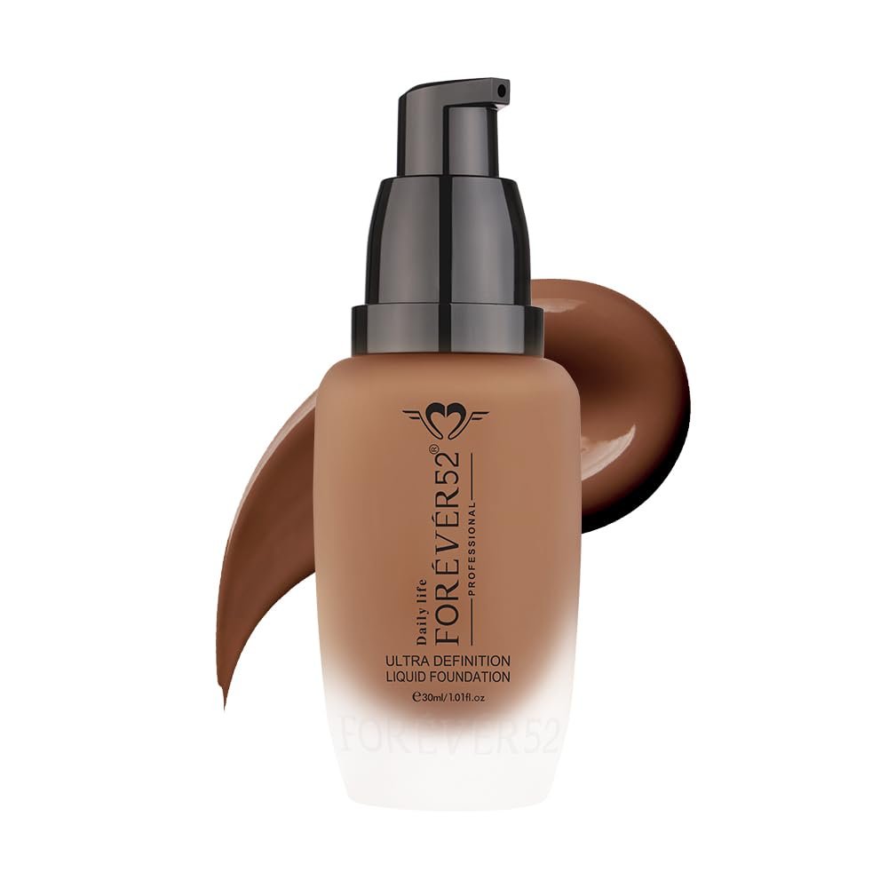 Daily Life Forever52 Ultra Definition Liquid Foundation | 24H Long-Wear, High-Coverage, Lightweight Formula for Flawless Satin Finish, Anti-Aging, (Smoke 19, 30ml) thumbnail