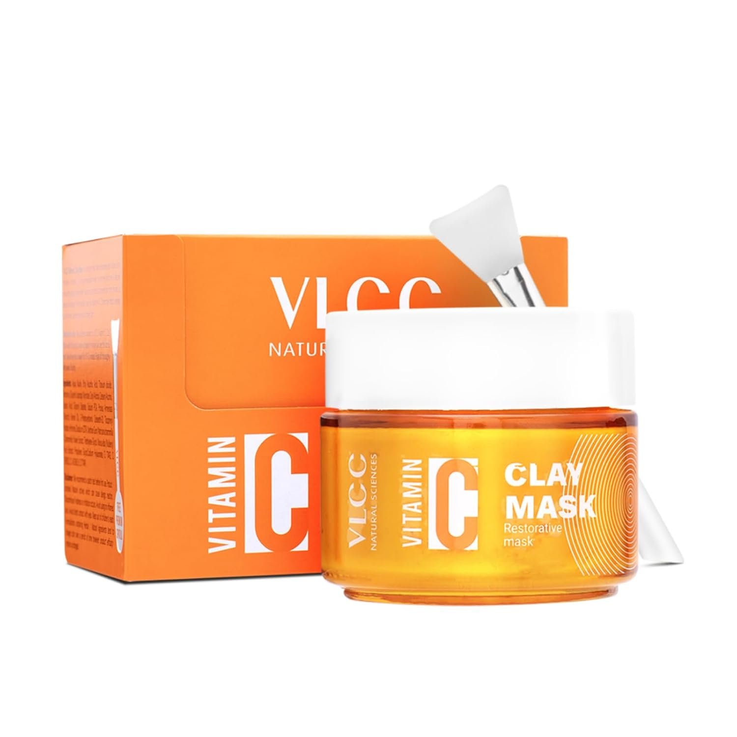 VLCC Vitamin C Clay Mask - 100g | Restorative Clay Mask with Vitamin C & Hyaluronic Acid | Replenishes Skin, Calms Inflammation & Evens Skin Tone thumbnail