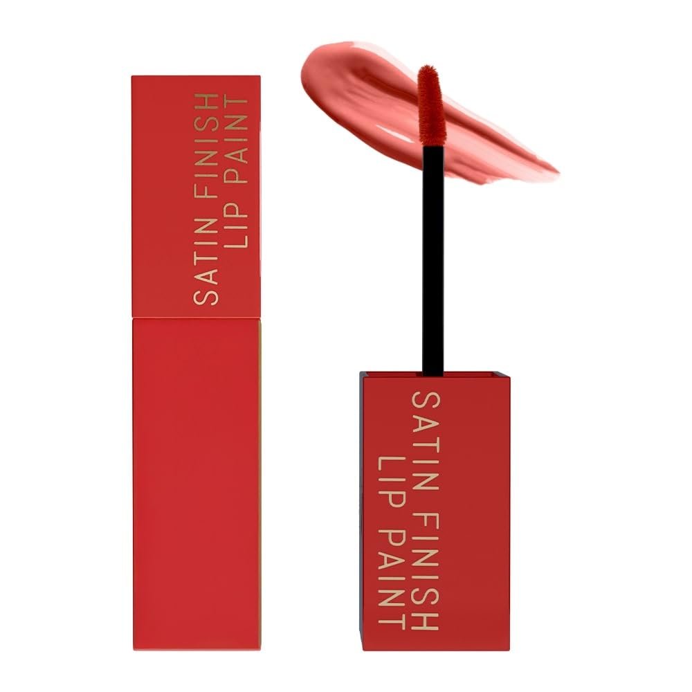 Daily Life Forever52 Satin Finish Lip Paint | Long-Lasting 16-Hour Wear | Moisturizing, Lightweight | Glossy, Smooth & Plump Lips (Peach Theory 02, Pink 4g) thumbnail