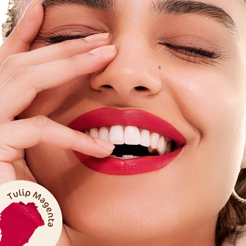 Mamaearth Creamy Matte Long Stay Lipstick with Murumuru Butter and Vitamin E for 8-Hour Long Stay 4.2g (Apricot Taupe) thumbnail