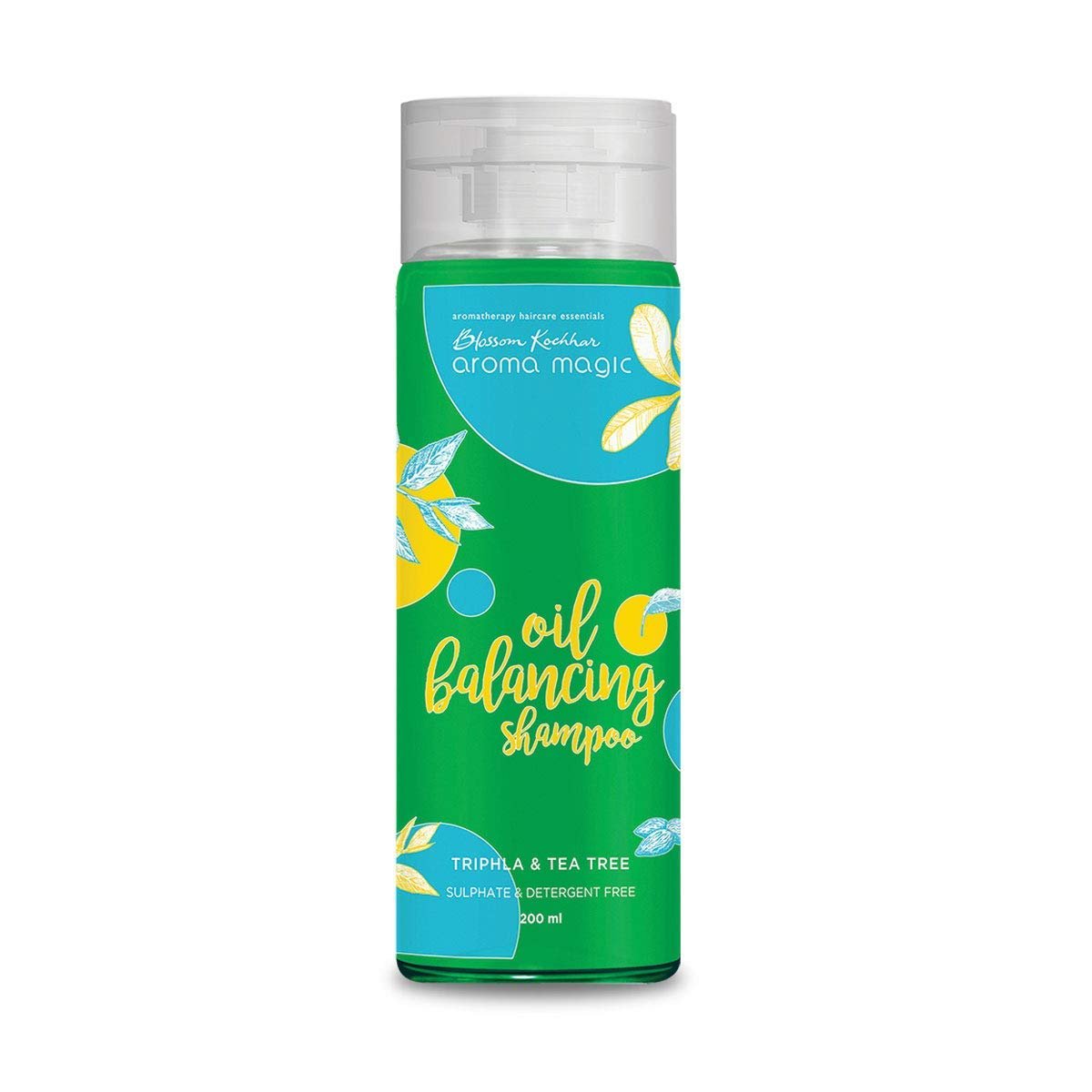 Aroma Magic Oil Balancing Shampoo | Nourishes scalp, repairs damage, unclogs follicles & balances pH | with Fennel, tea tree & neroli oils, witch hazel, triphala & shikakai | 200ml