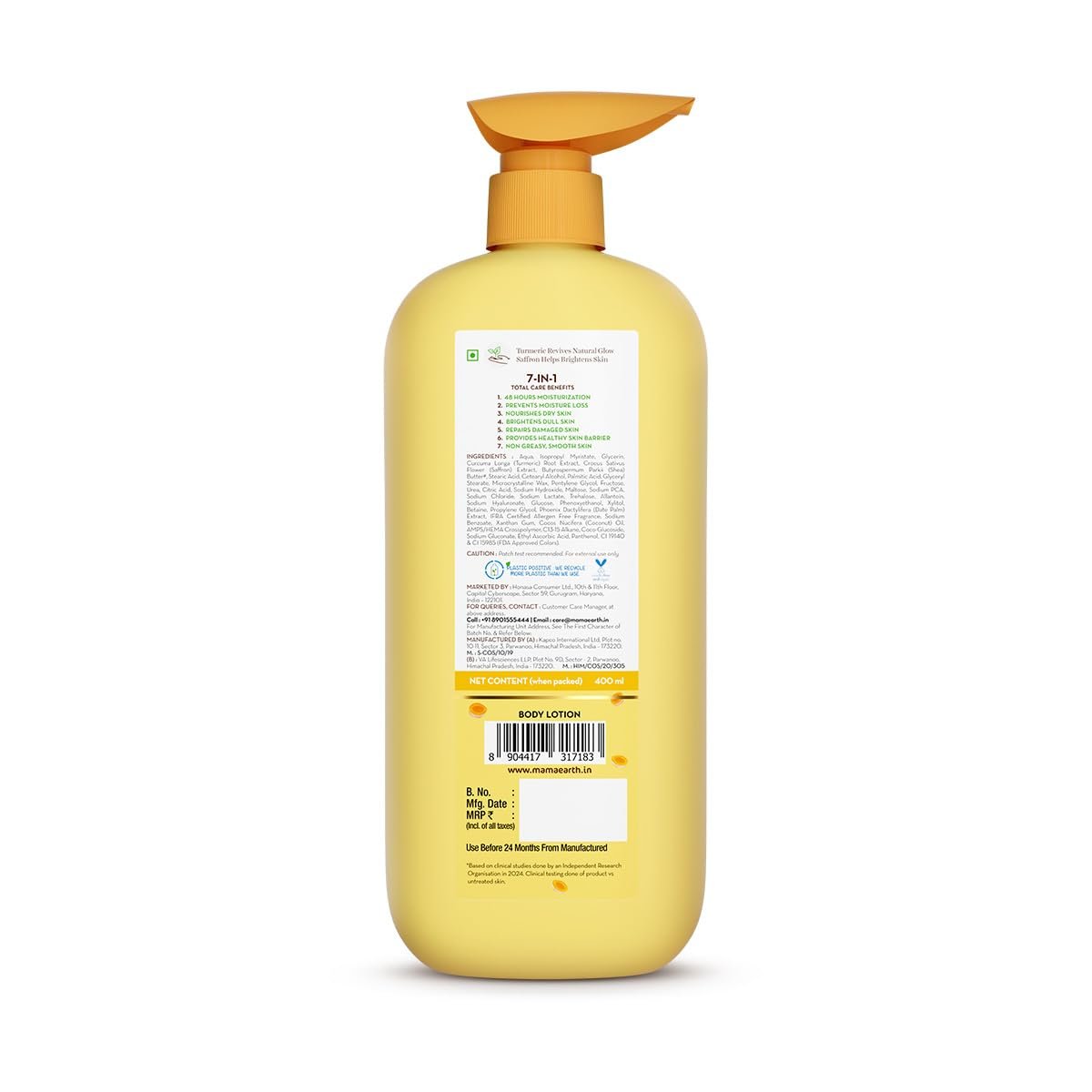 Mamaearth Ubtan Moisturizing Body Lotion 400ml thumbnail