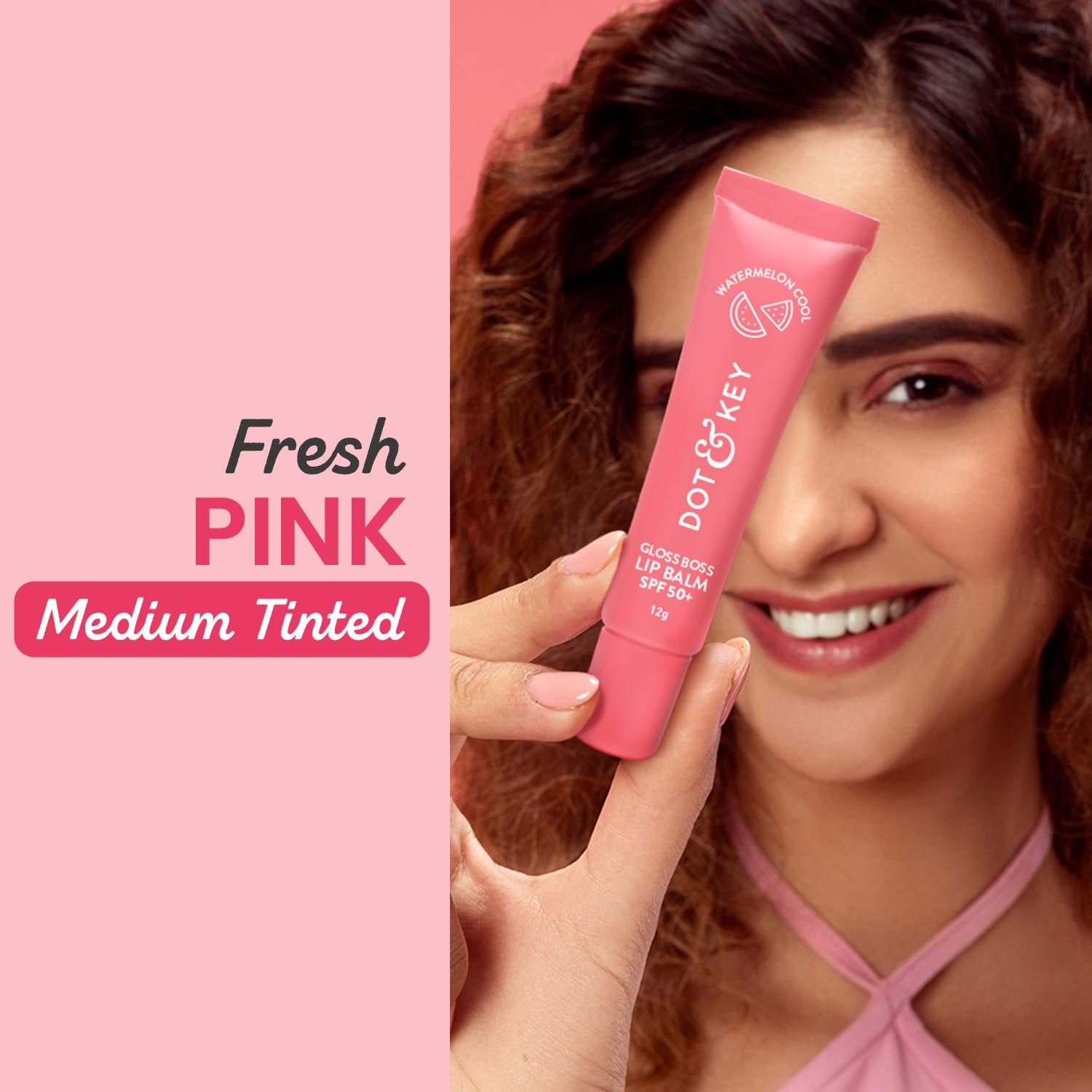 Dot & Key Gloss Boss Brightening Lip Balm Vitamin C + E SPF 50+ Watermelon Cool 12g thumbnail