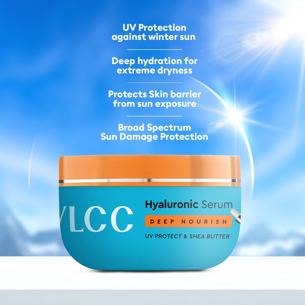 VLCC Deep Nourishing Face Cream with UV Protect - 200g | With Hyaluronic Acid & Shea Butter | UV Protection | Winter Skin Protection | Intense Moisturization & Nourishment thumbnail
